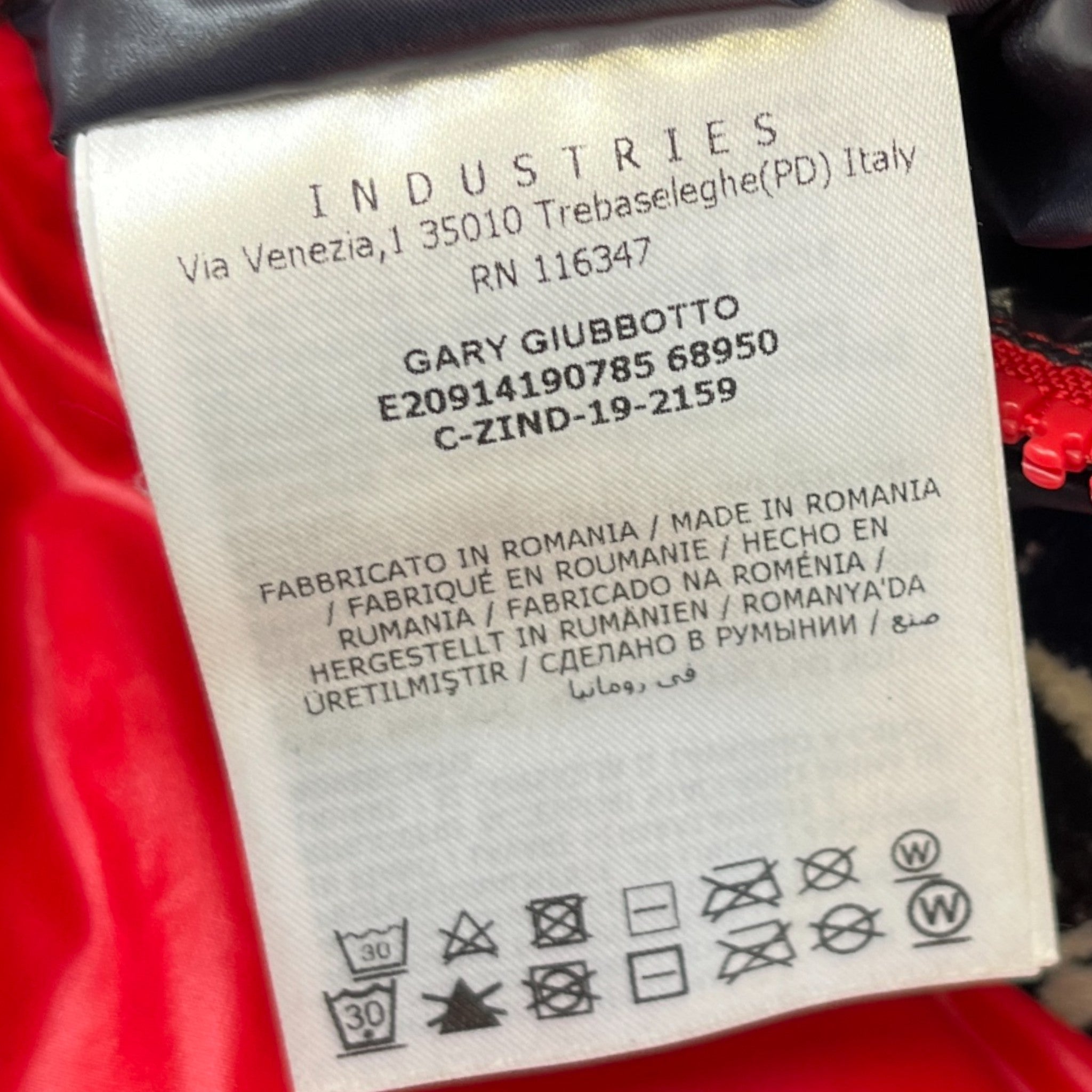 Men's Gary Down Jacket Red Size 5 / XXL