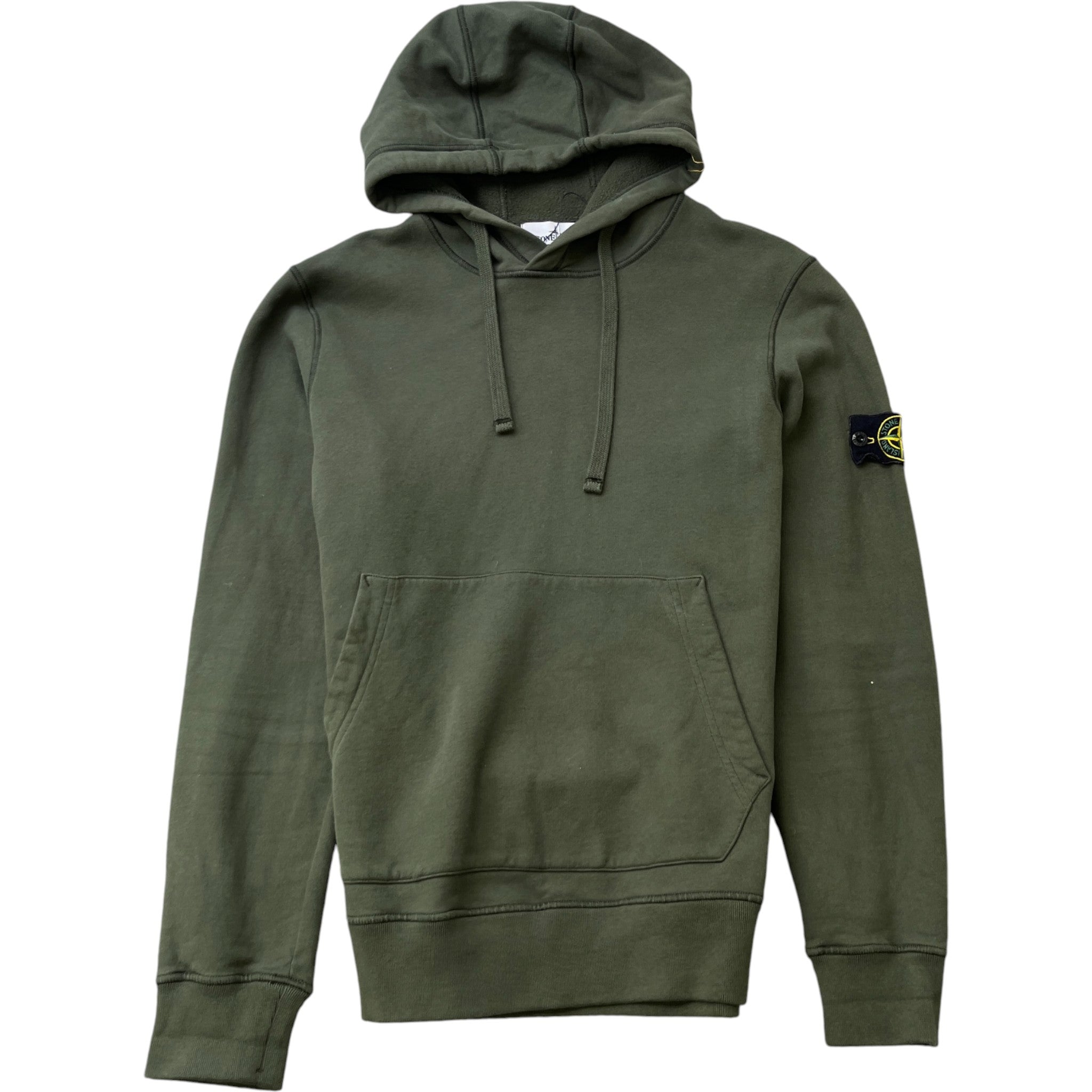 Men's Applique Logo Hoodie Khaki Size M