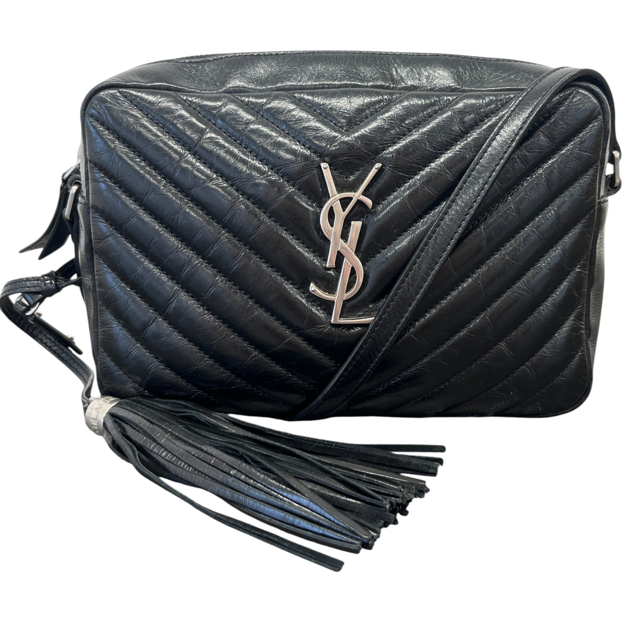 Women's Lou Matelasse Camera Handbag Black