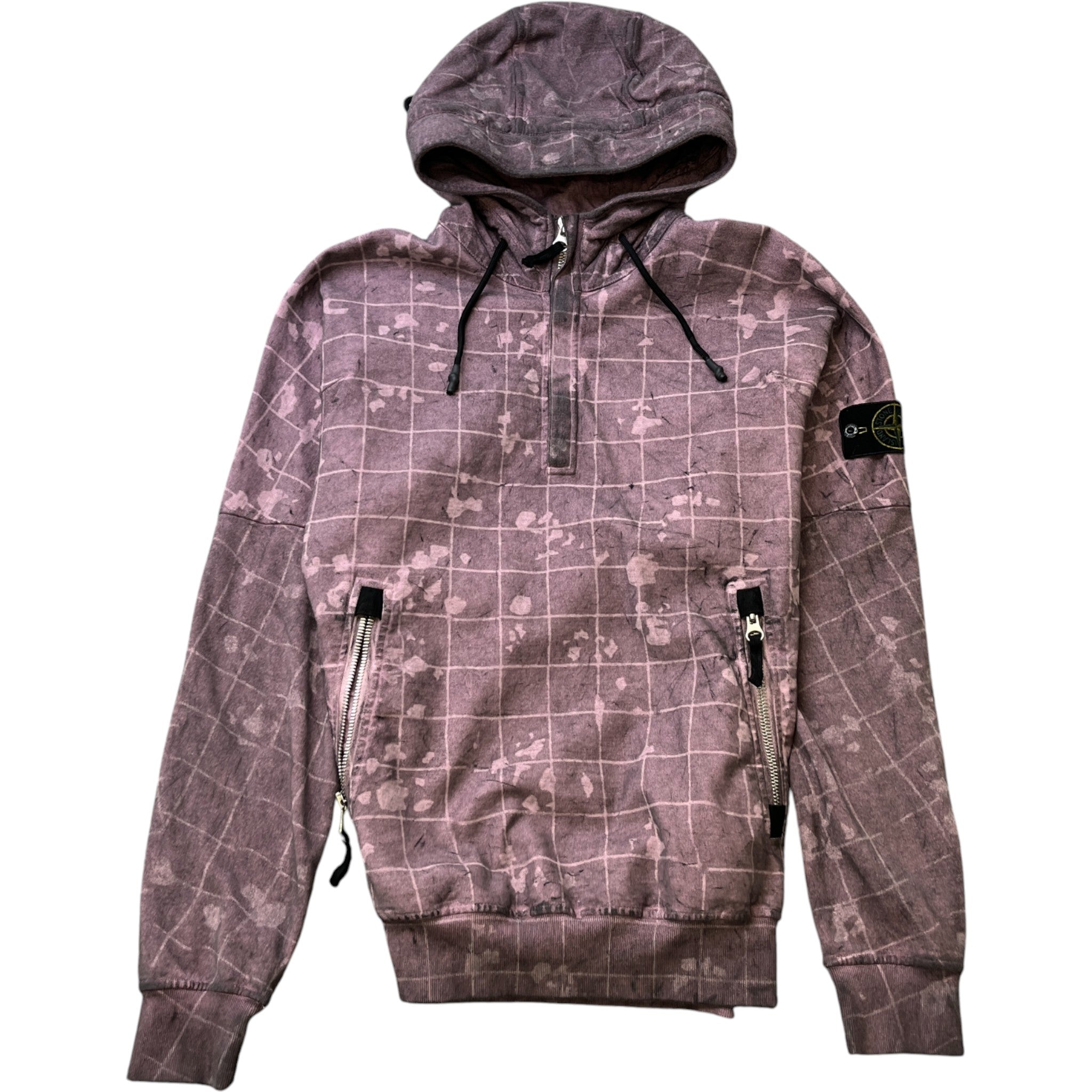 Men's Ghillie Laser Camo Hoodie Purple Size M