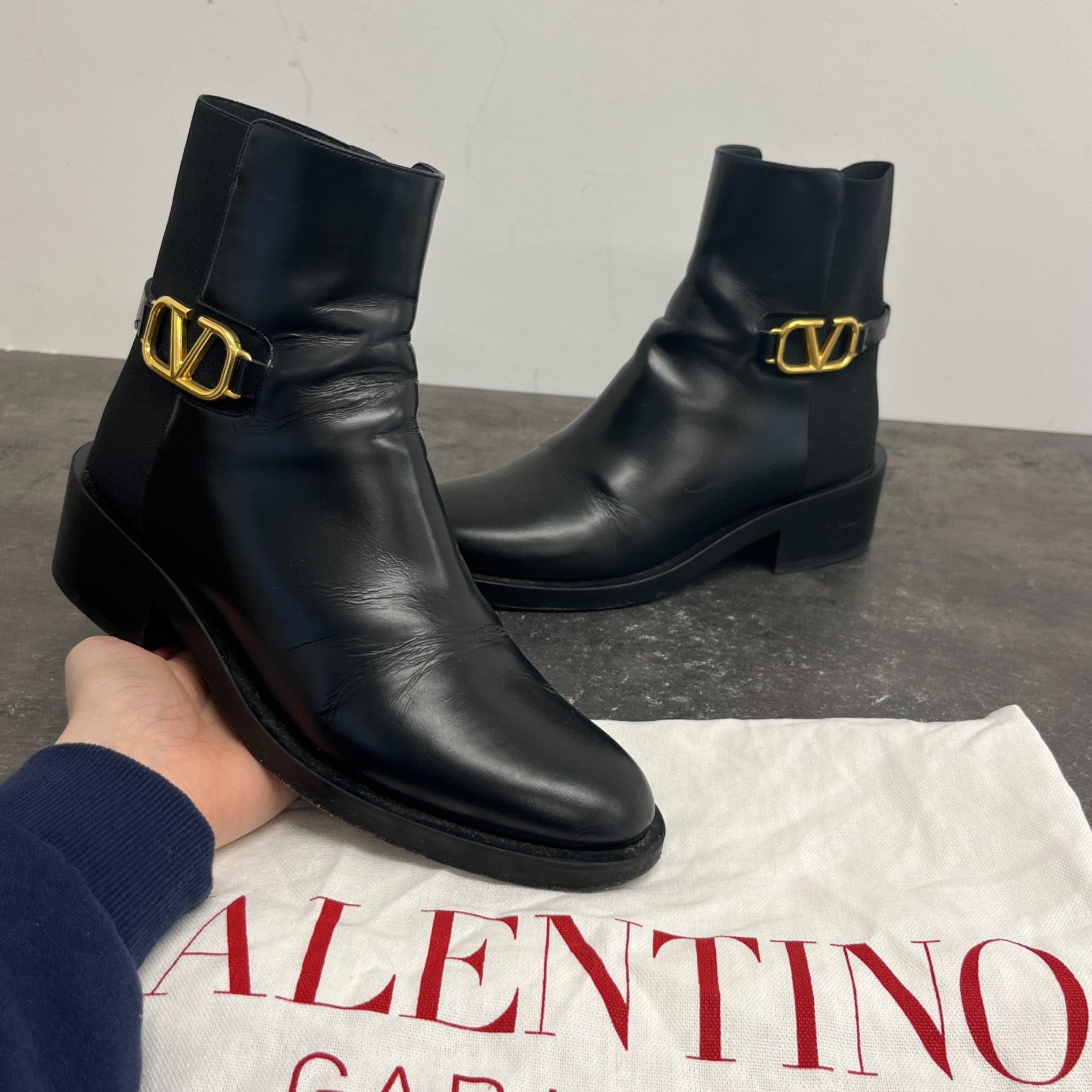 Women's Vlogo Signature Ankle Boots Black Size EU 38 / UK 5