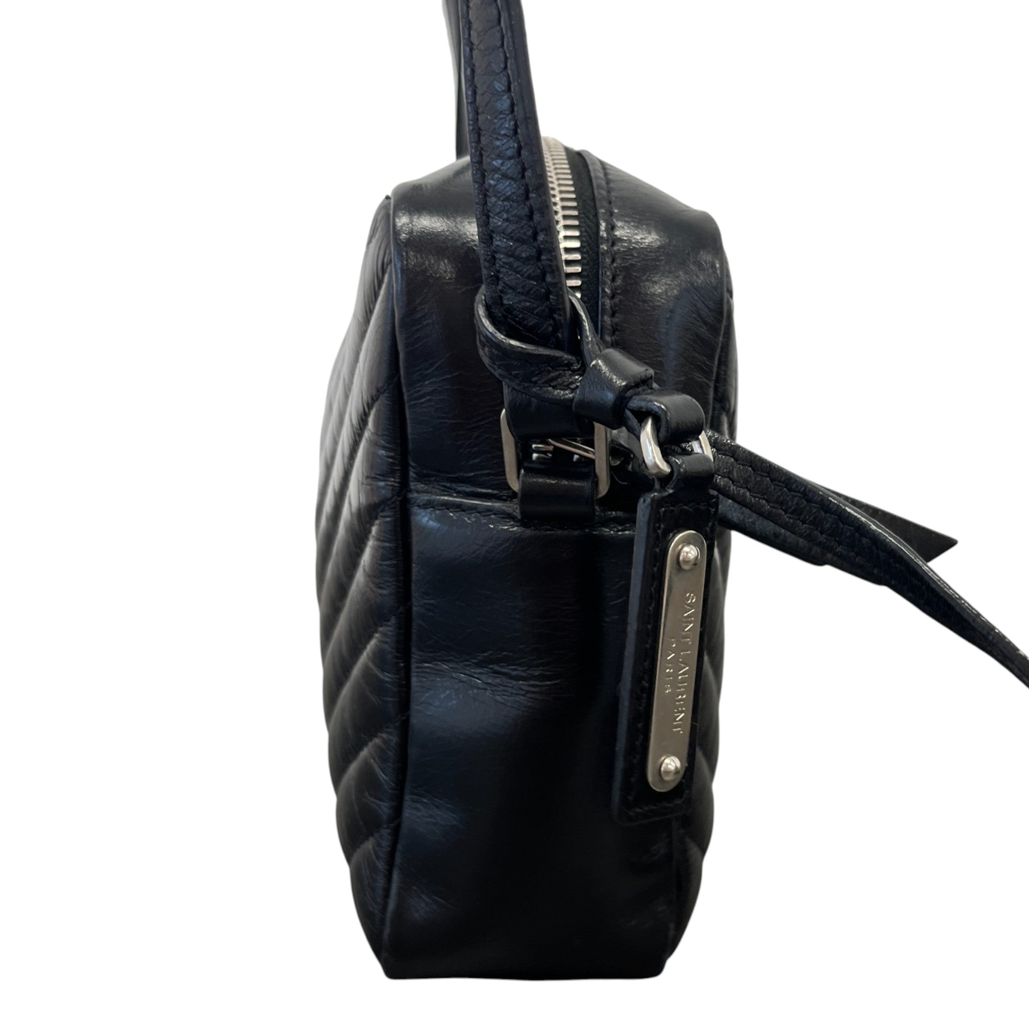 Women's Lou Matelasse Camera Handbag Black