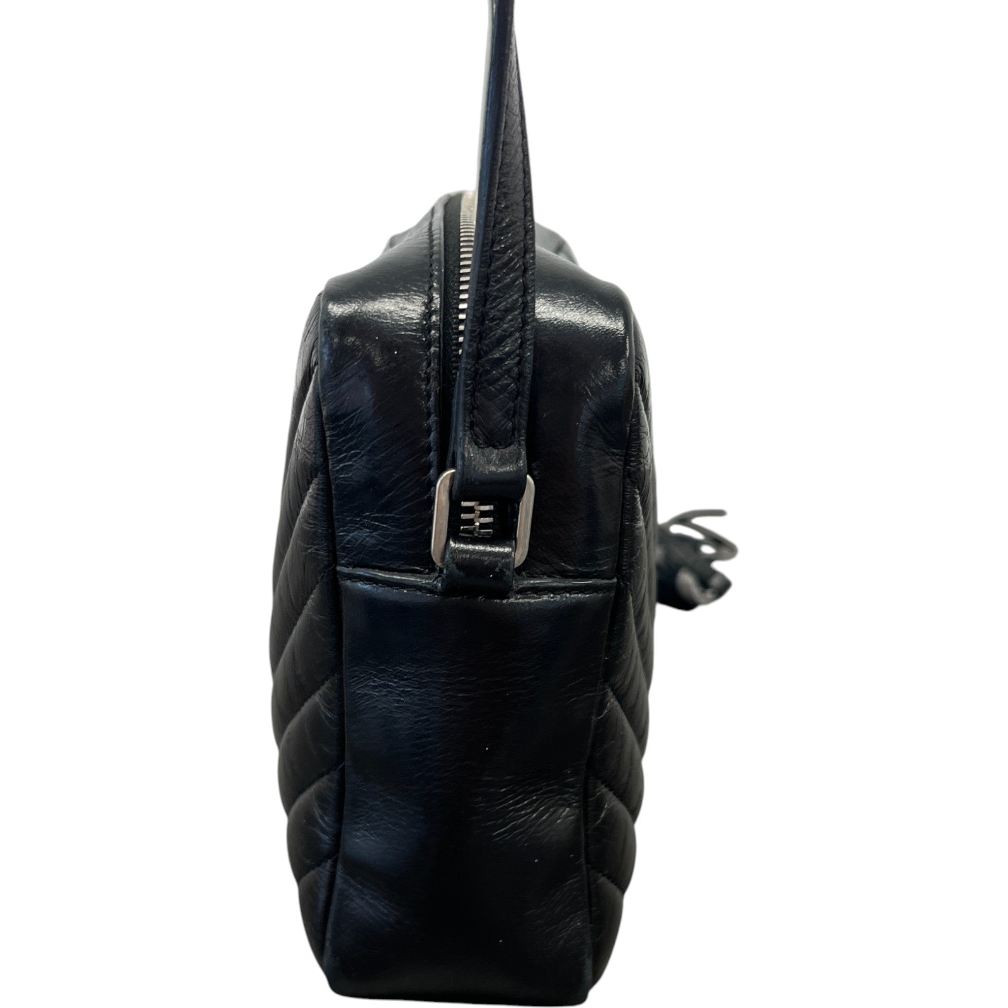 Women's Lou Matelasse Camera Handbag Black