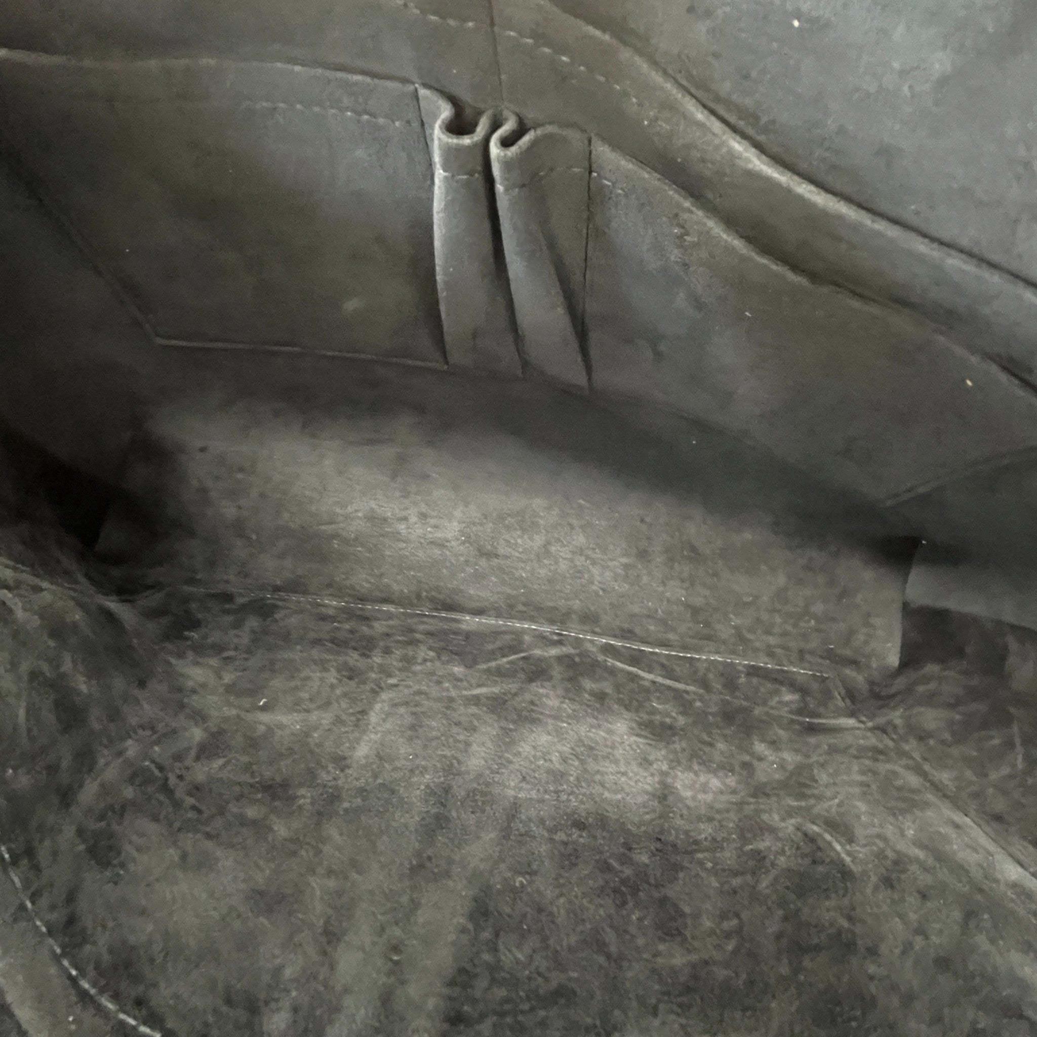 Men's Epi Porte Documents Briefcase Bag Blue