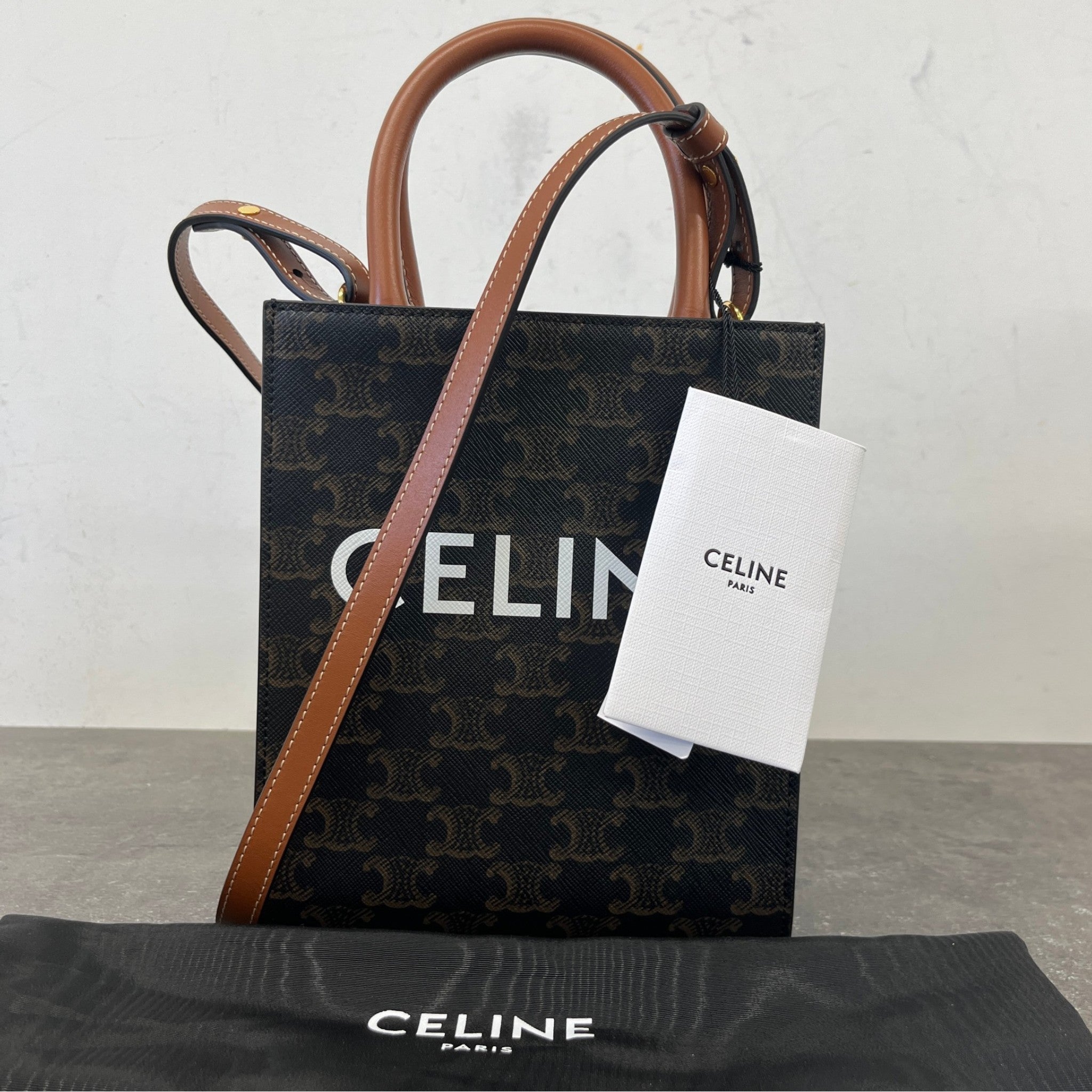 Women's Mini Vertical Cabas Bag Brown