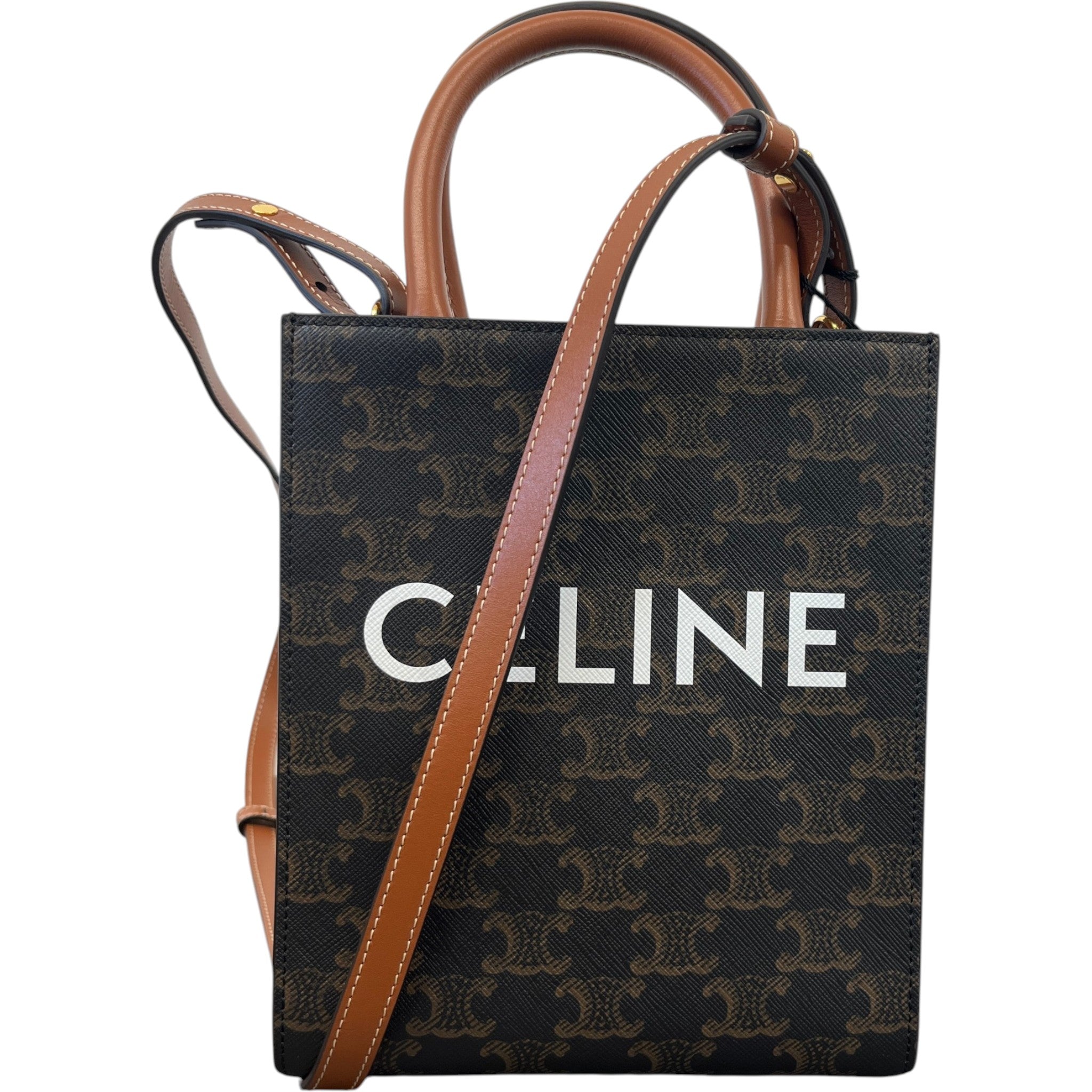 Women's Mini Vertical Cabas Bag Brown
