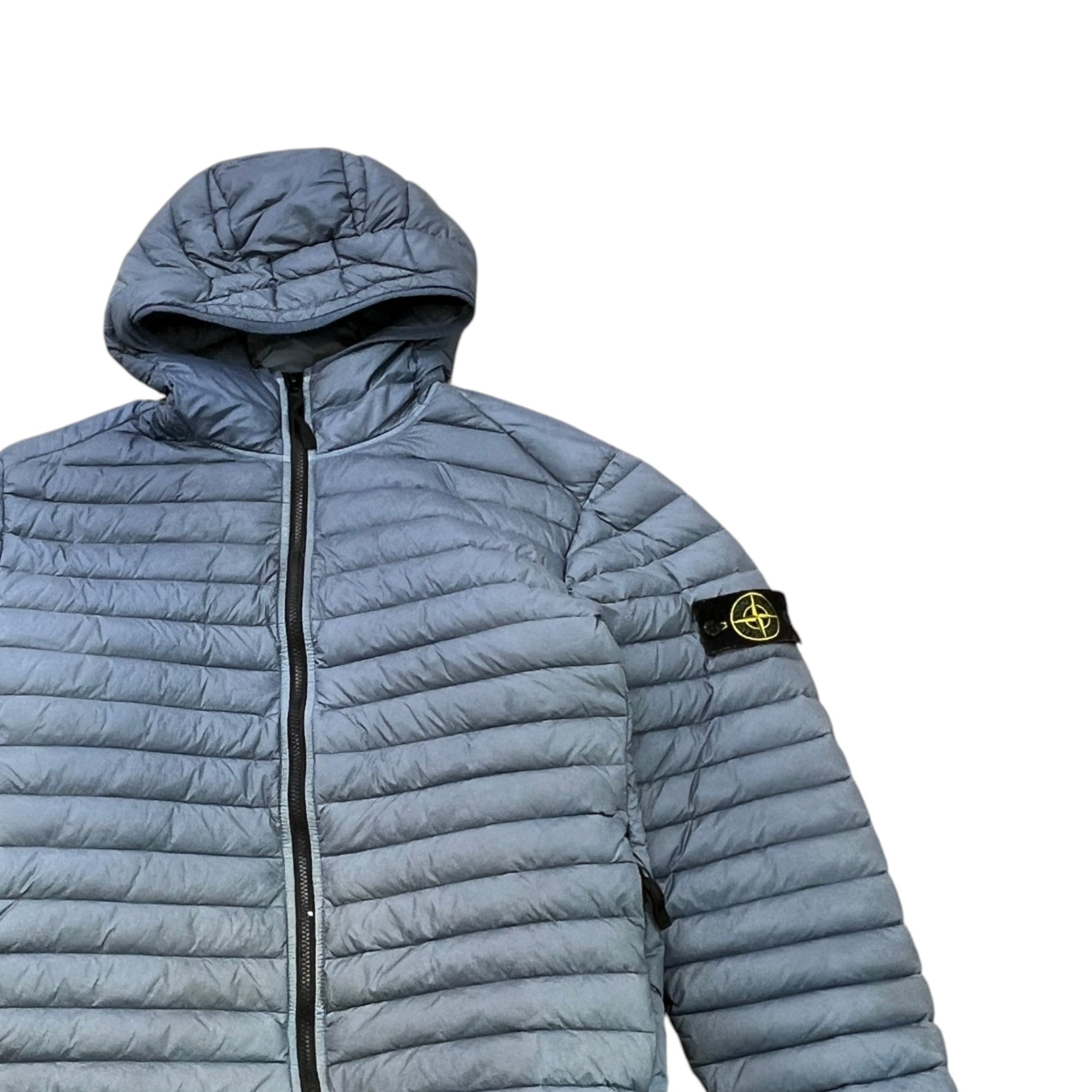 Men's Loom Woven Chambers Down Jacket Blue Size XXL