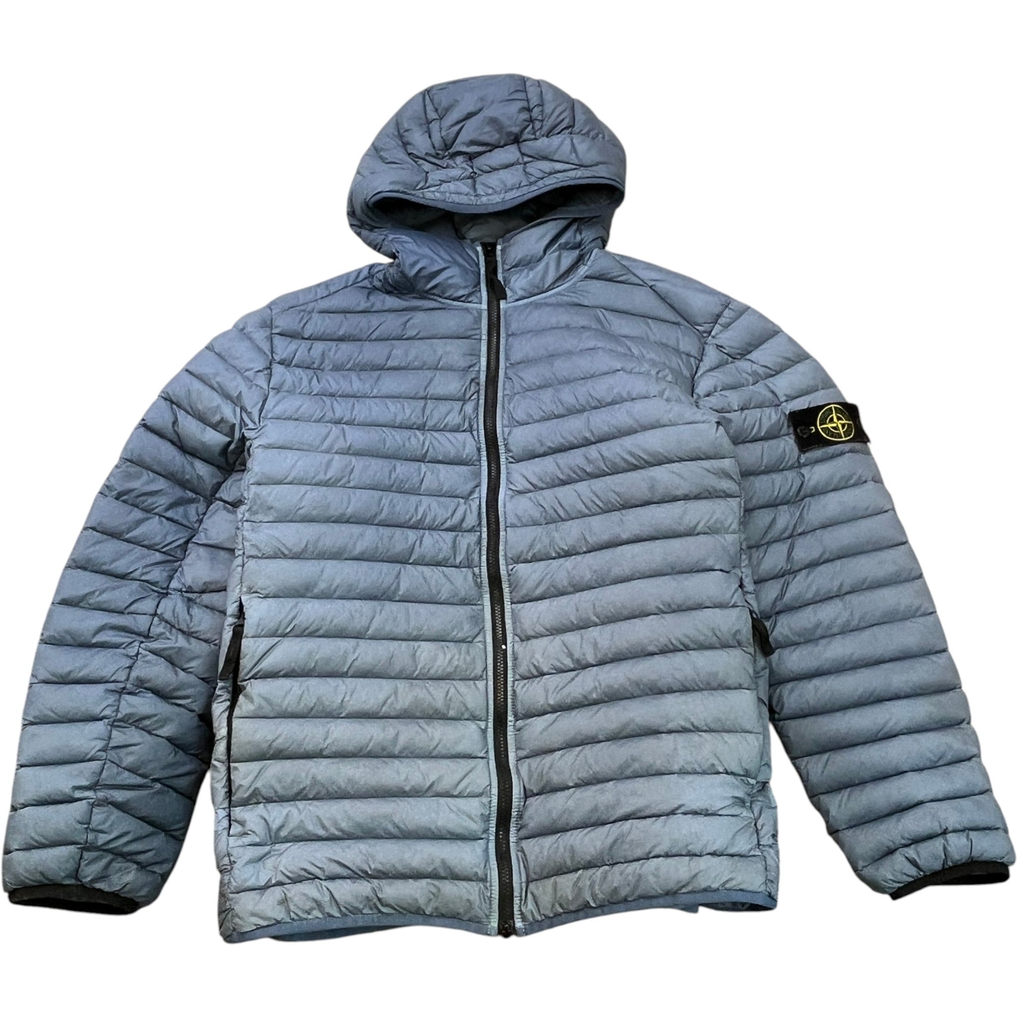 Men's Loom Woven Chambers Down Jacket Blue Size XXL
