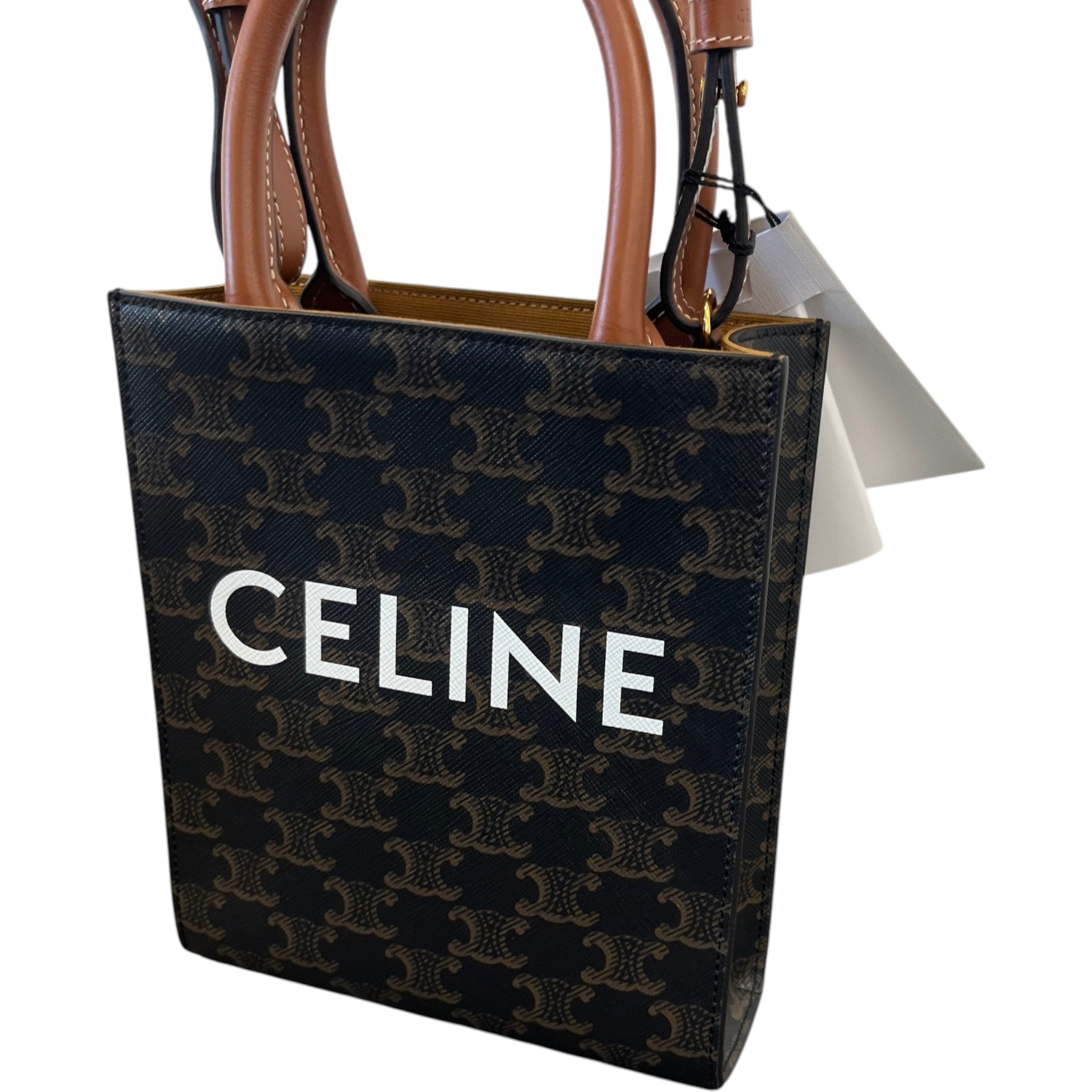 Women's Mini Vertical Cabas Bag Brown