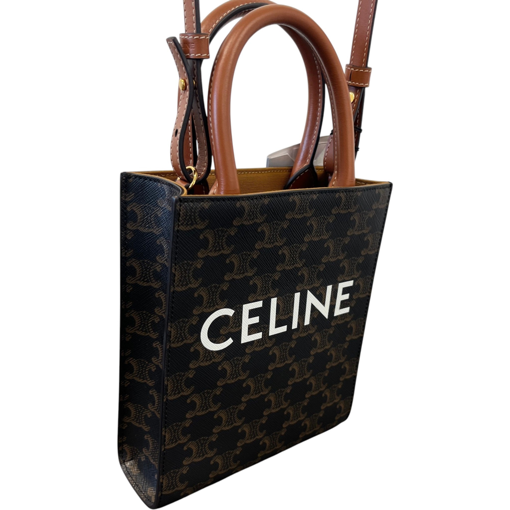 Women's Mini Vertical Cabas Bag Brown