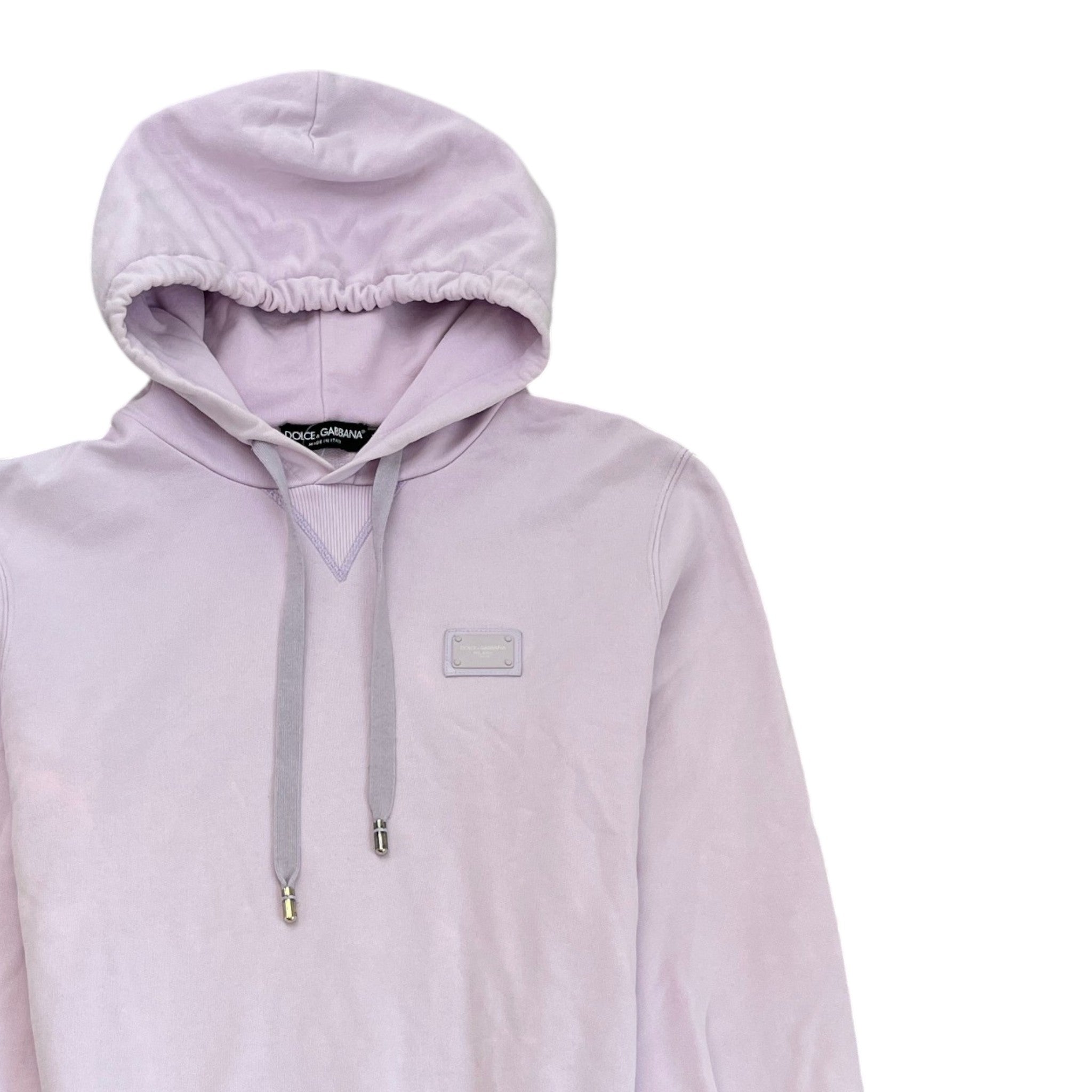 Men's Logo Print Hoodie Purple Size IT 46 / UK S
