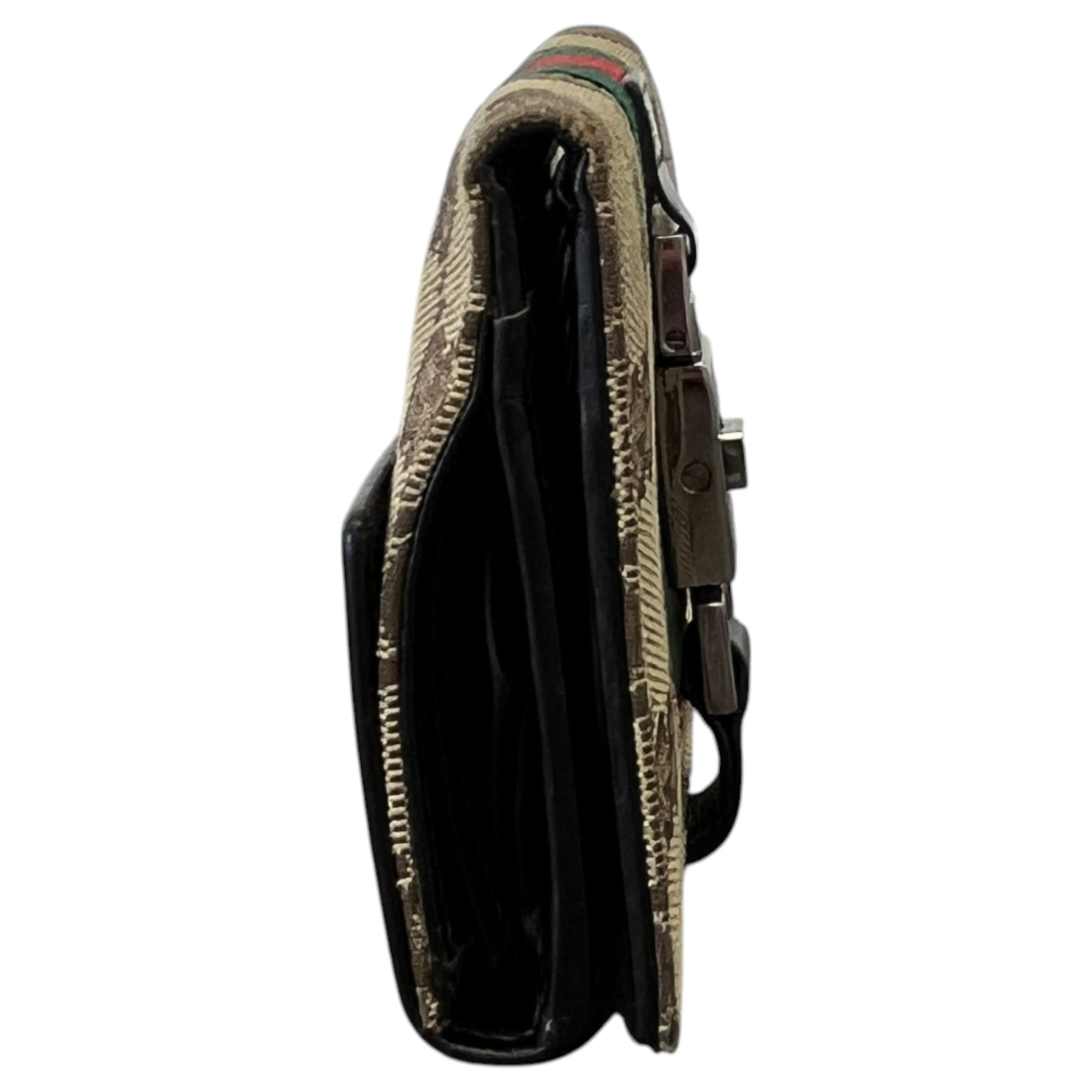 Women's Gg Canvas Web Stripe Purse Brown