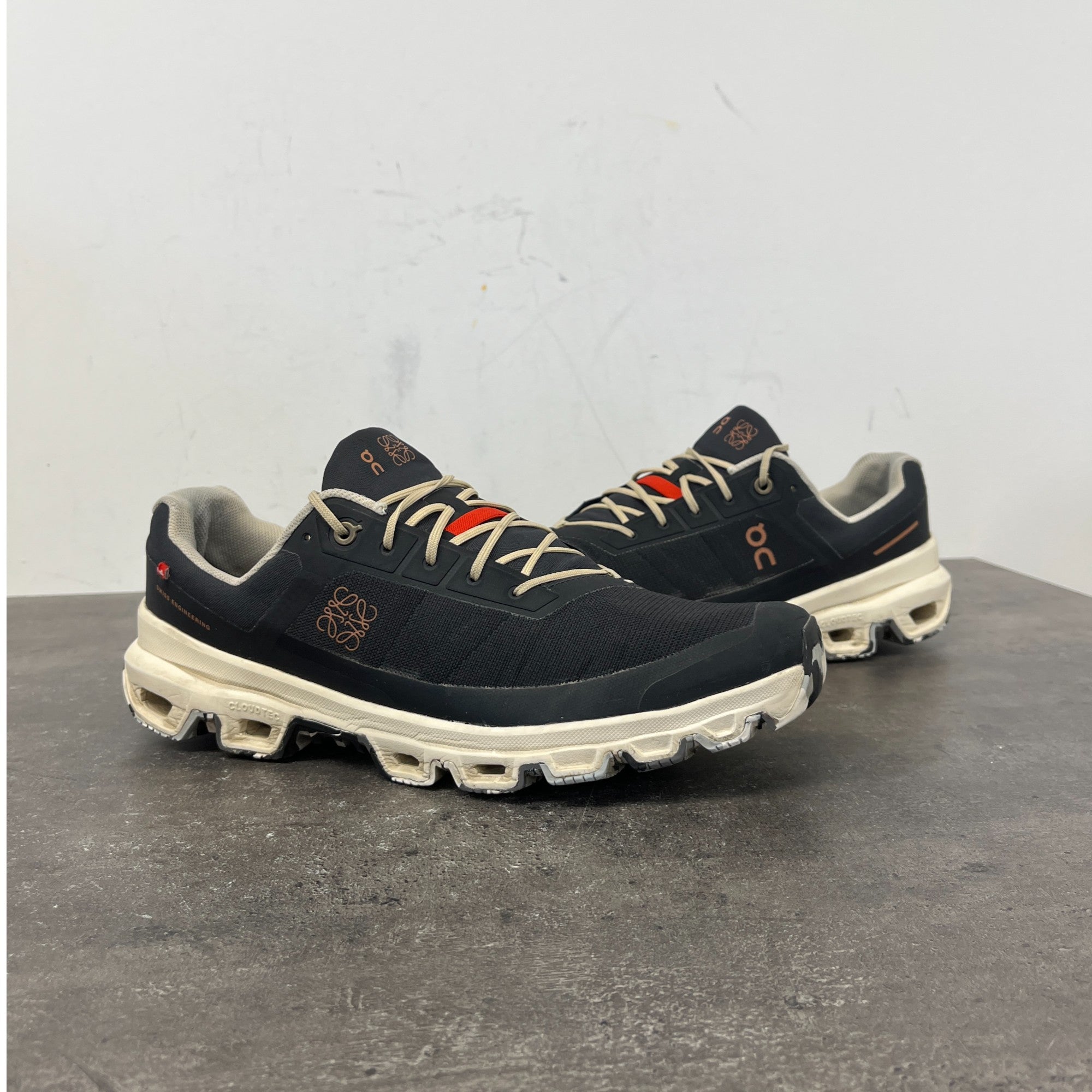 Men's X On-Running Cloud-Venture Low Trainers Charcoal Size EU 45 / UK 11