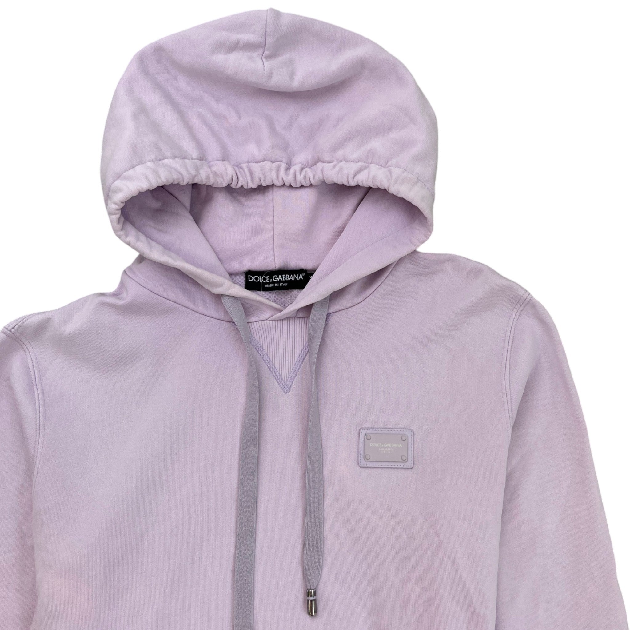 Men's Logo Print Hoodie Purple Size IT 46 / UK S