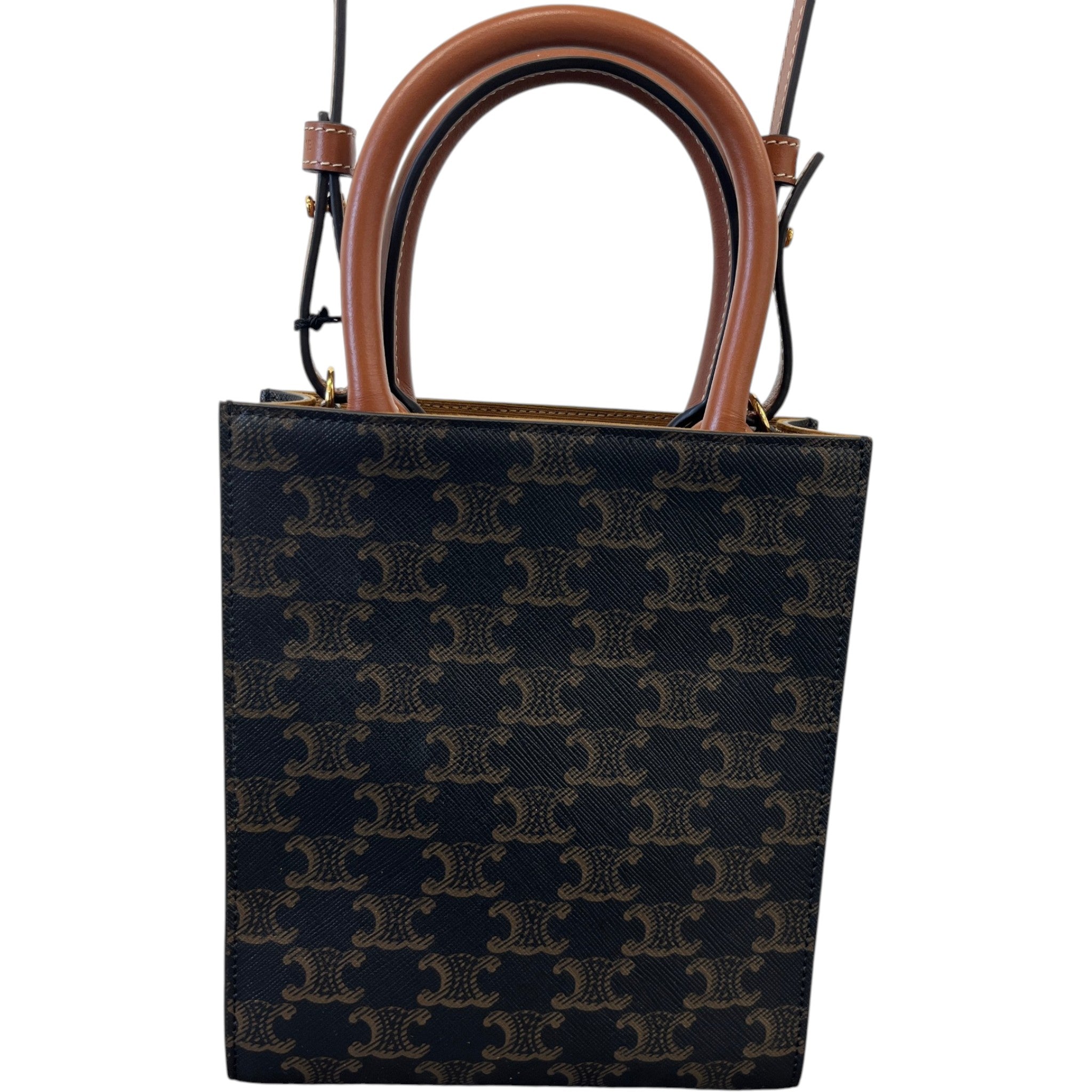 Women's Mini Vertical Cabas Bag Brown