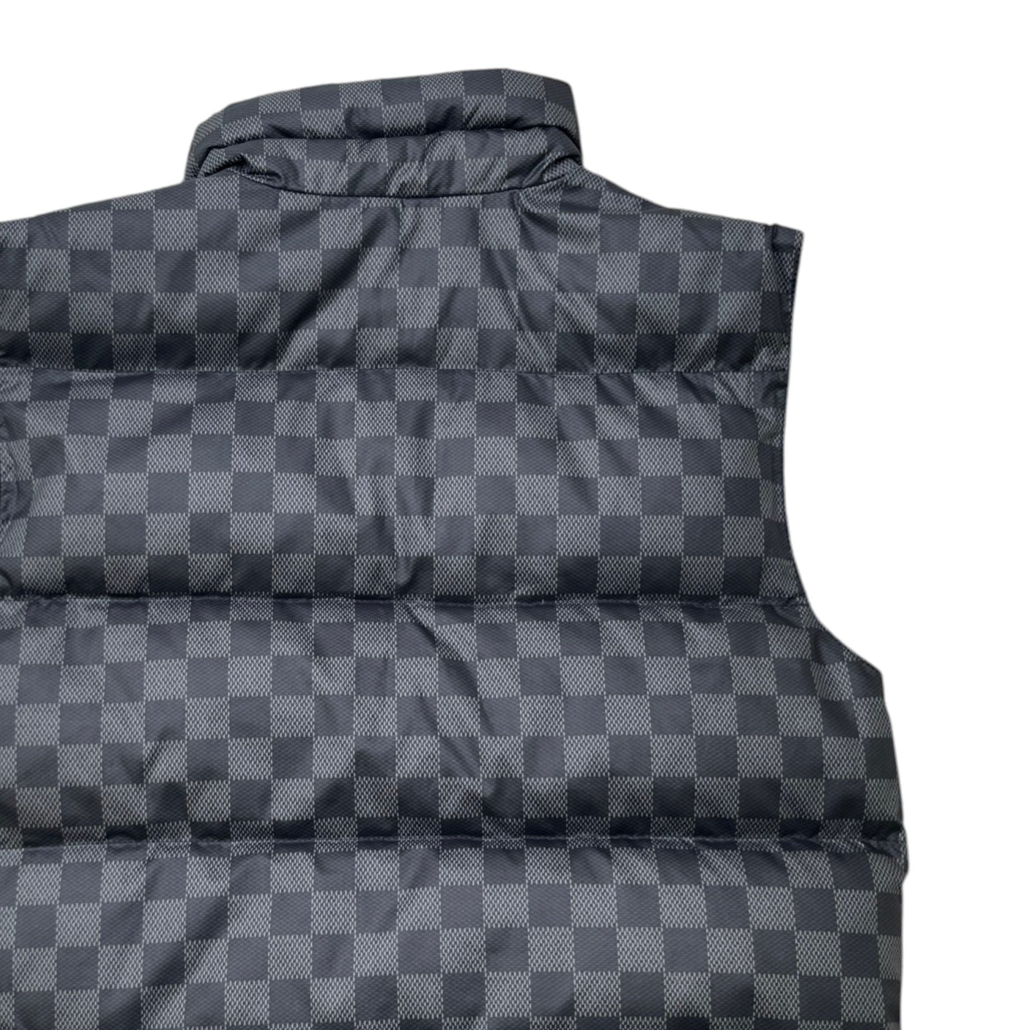 Men's Damier Graphite Boys Age 6 Reversible Gilet Black Size XXS