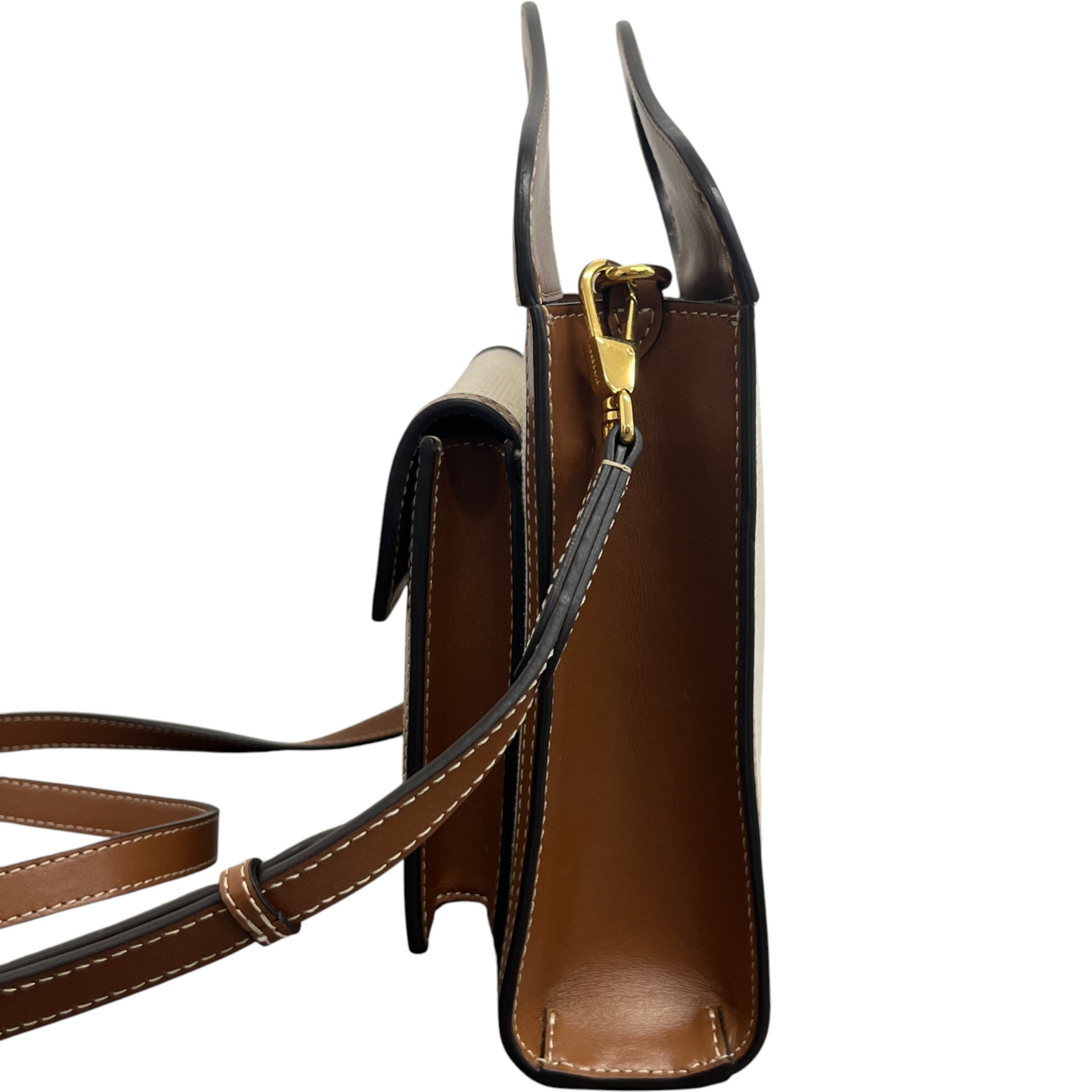 Women's Horseferry Motif Mini Pocket Bag Beige