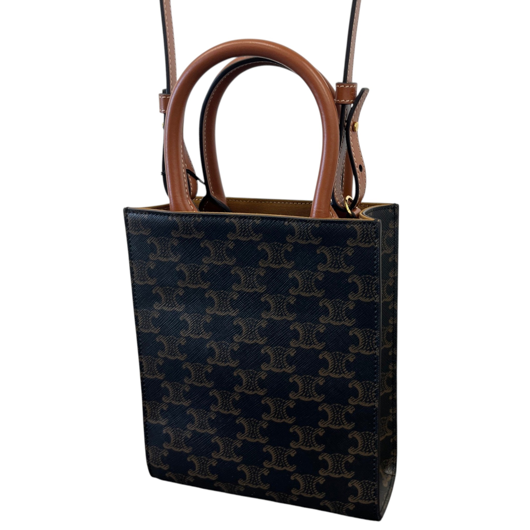 Women's Mini Vertical Cabas Bag Brown