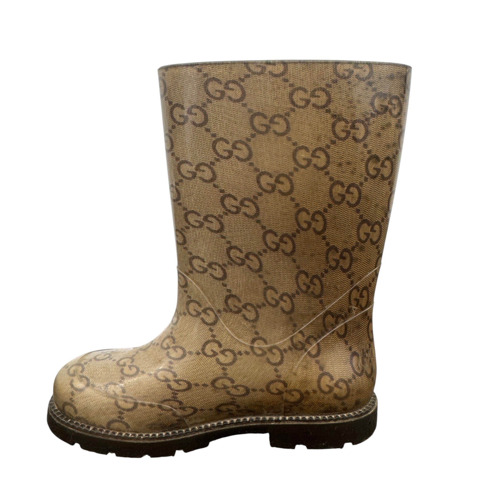 Women's Gg Supreme Kids Size 25 Wellies Beige Size EU 34 / UK 1