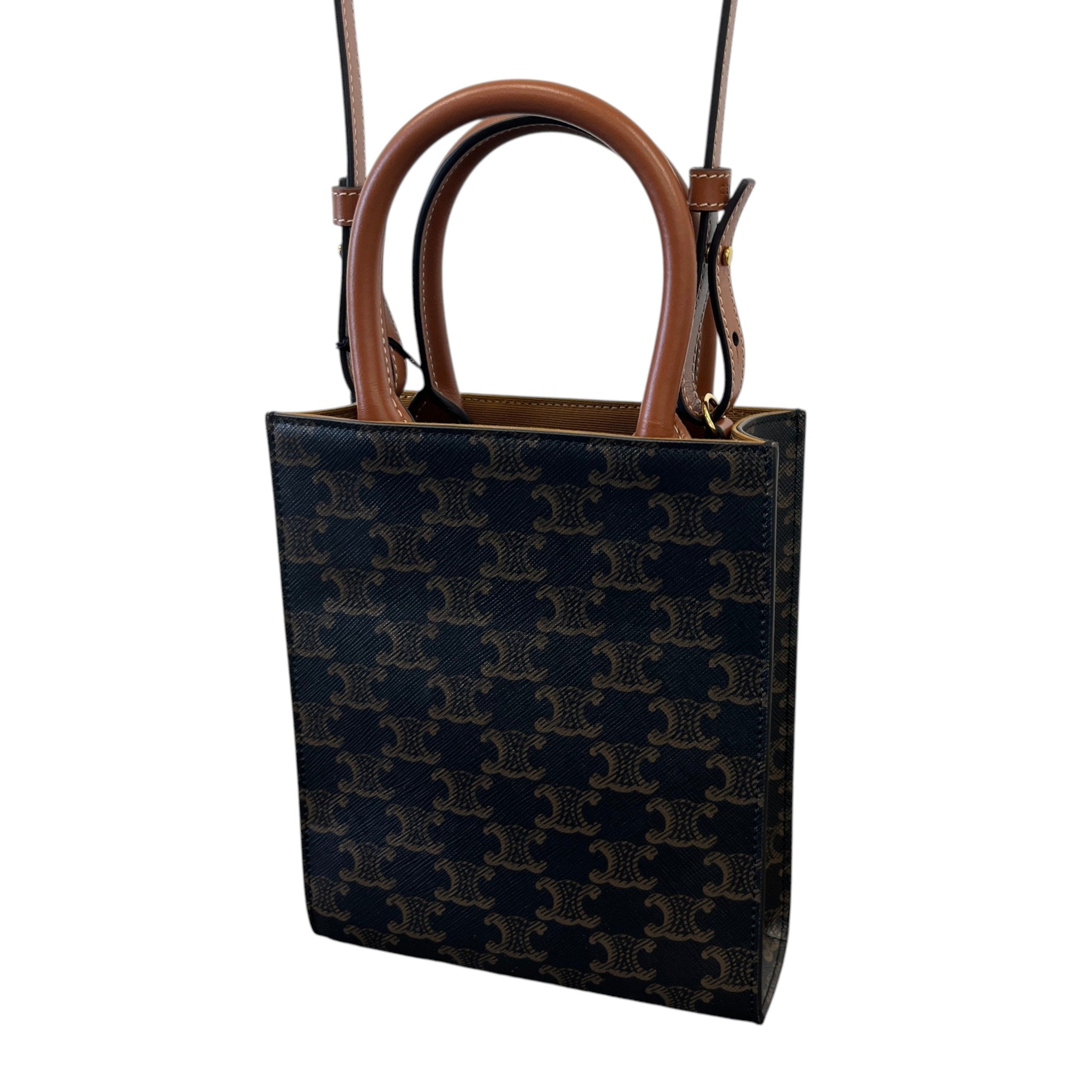 Women's Mini Vertical Cabas Bag Brown