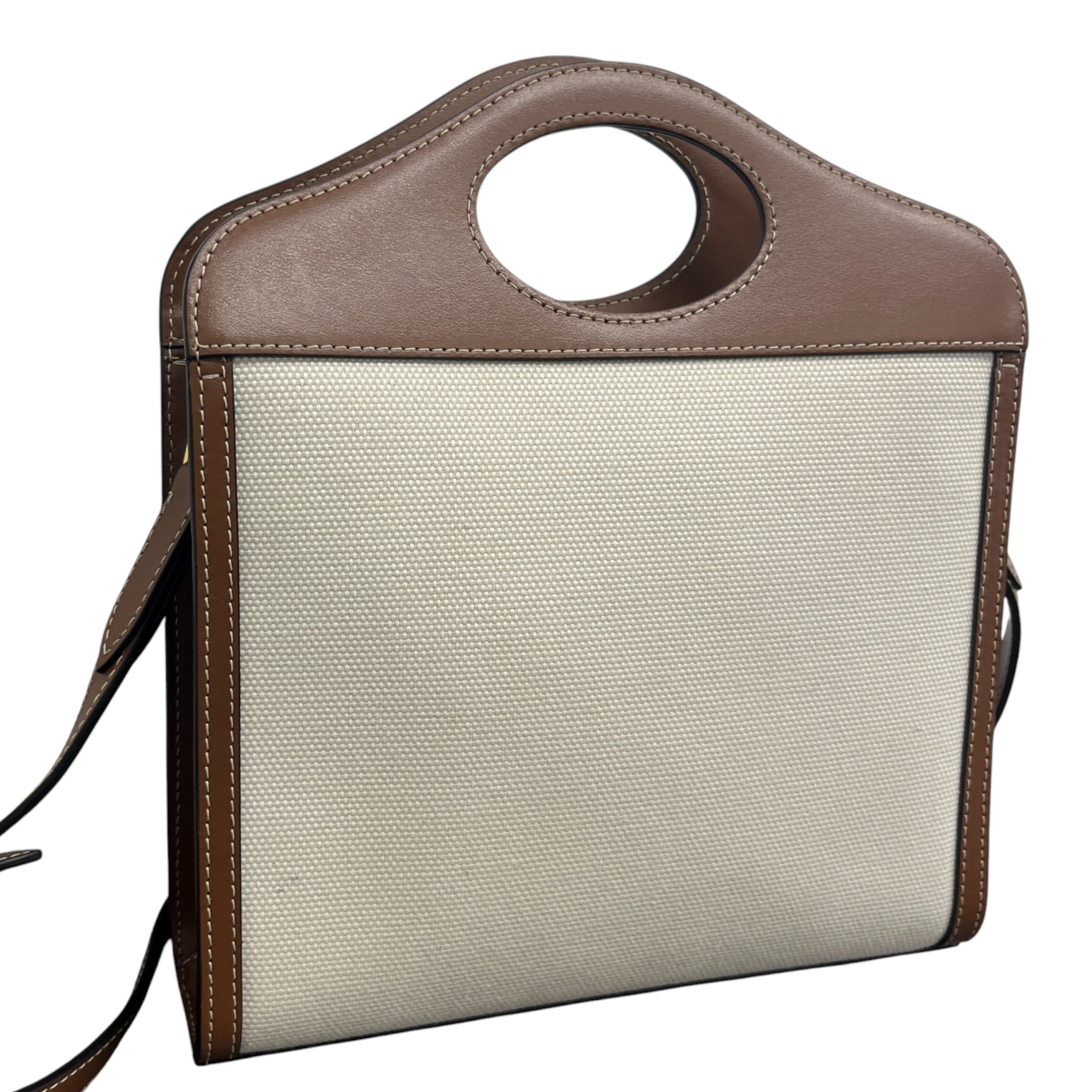 Women's Horseferry Motif Mini Pocket Bag Beige