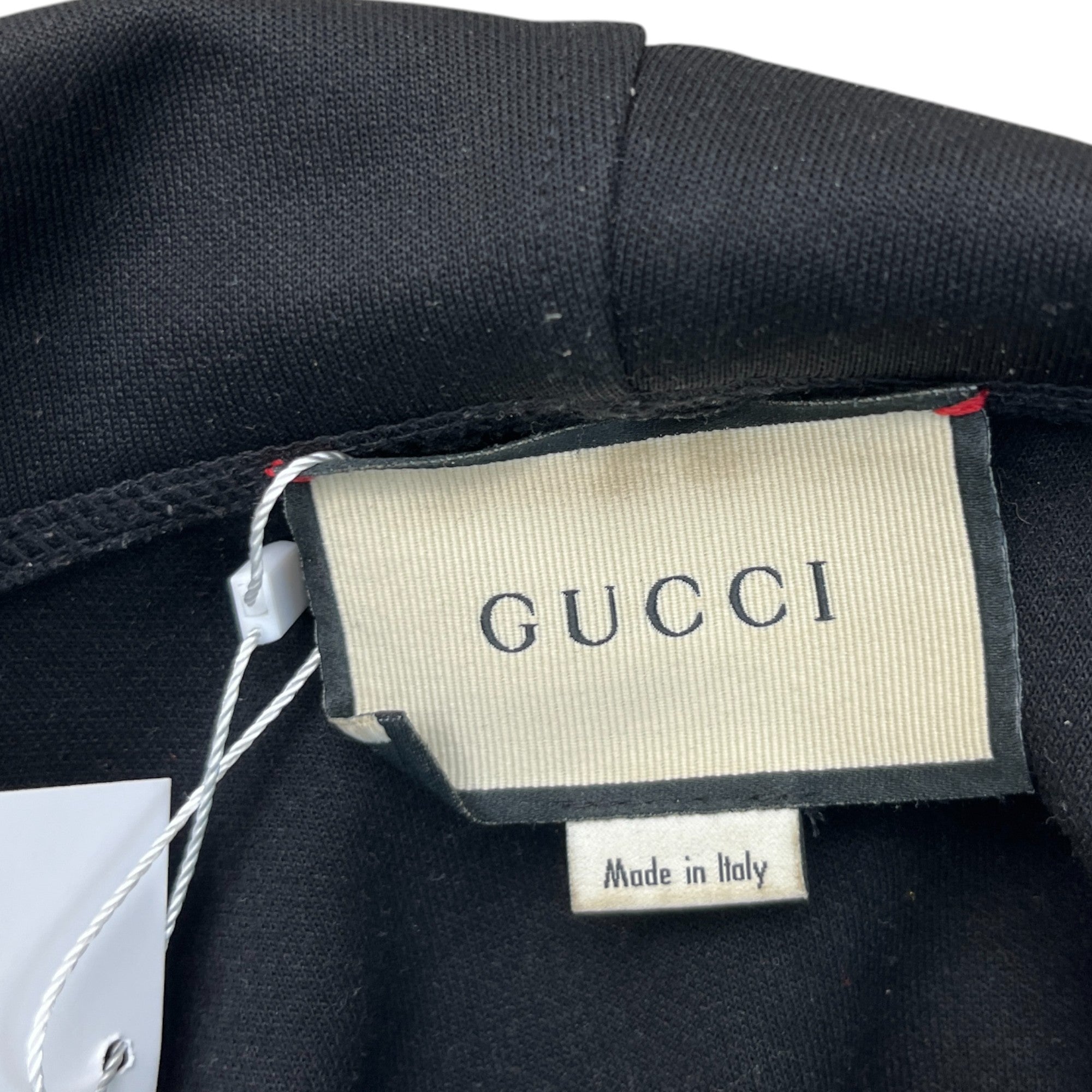 Men's Logo Stripe Hoodie Black Size L