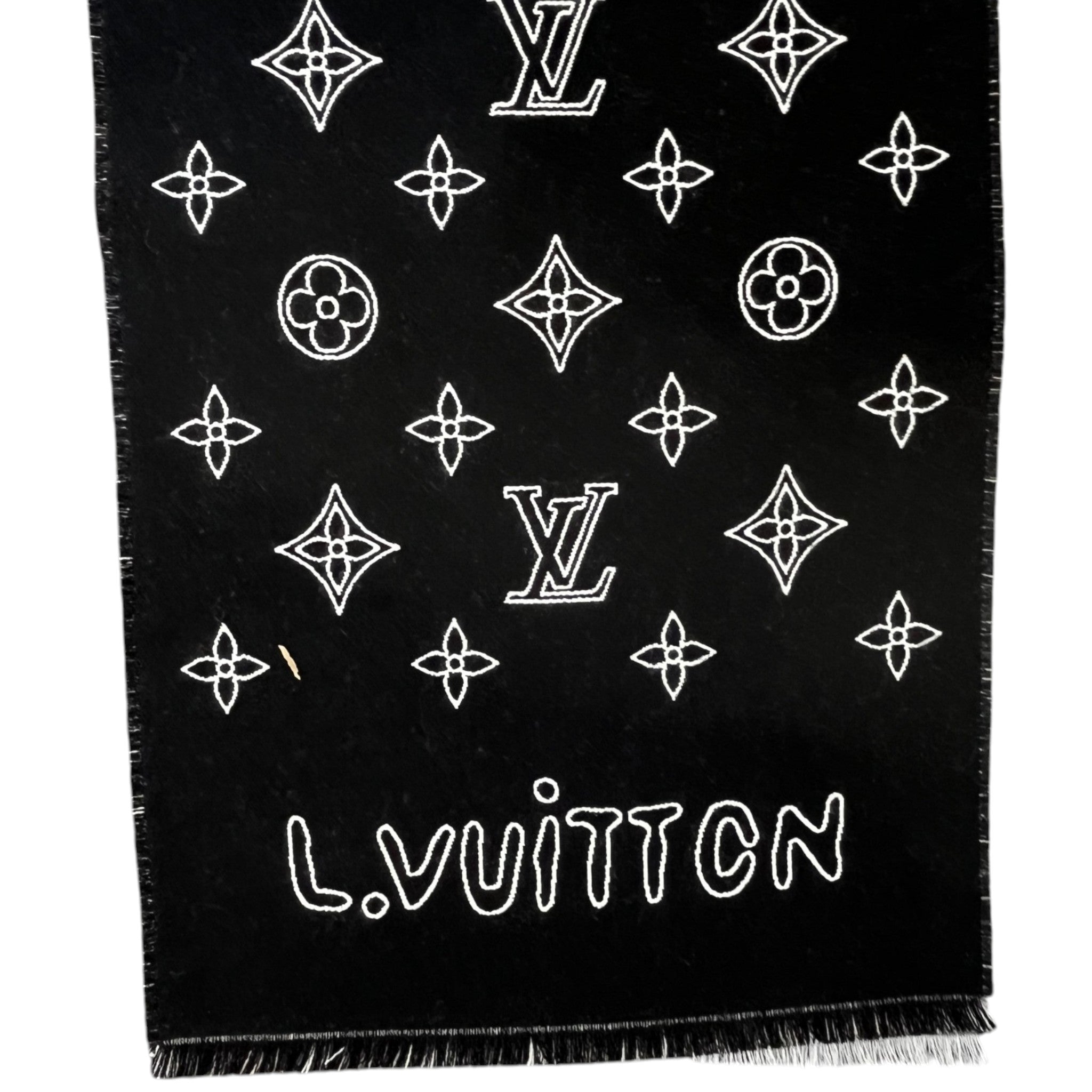 Men's Monogram Blast Scarf Black