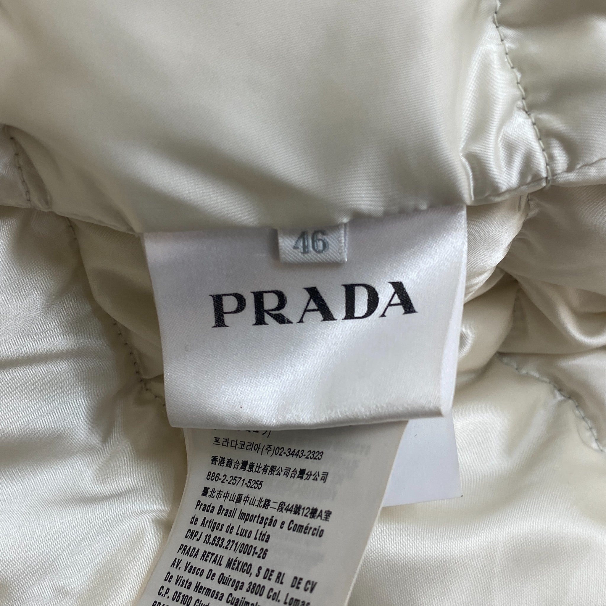 Women's Plaque Logo Down Jacket Grey Size 3 / UK 14