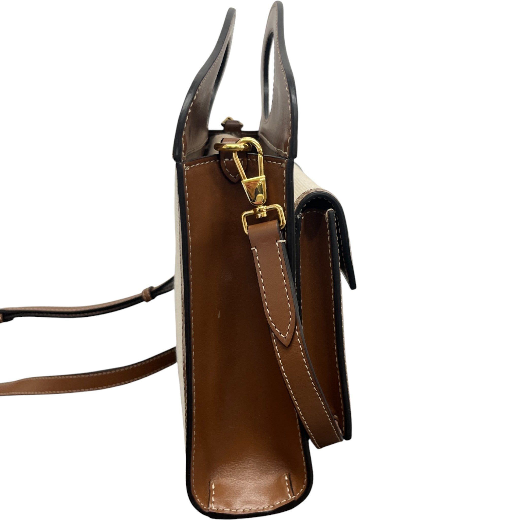 Women's Horseferry Motif Mini Pocket Bag Beige