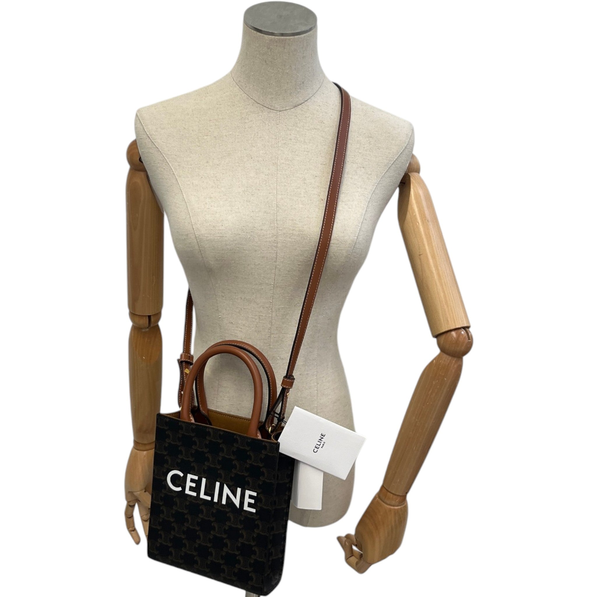 Women's Mini Vertical Cabas Bag Brown