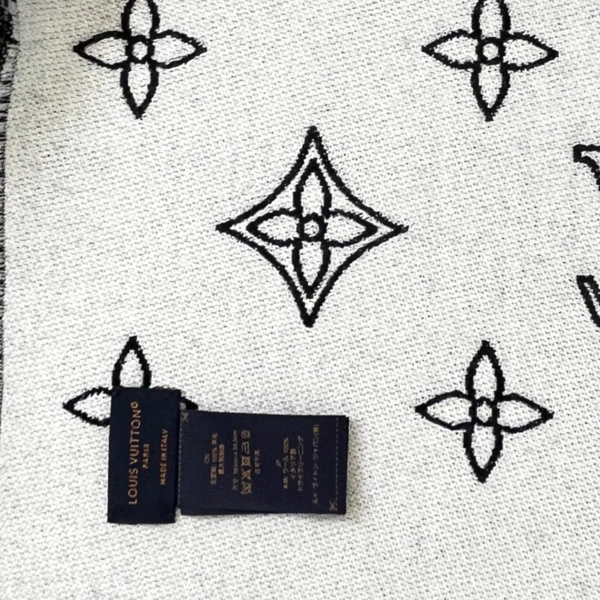 Men's Monogram Blast Scarf Black