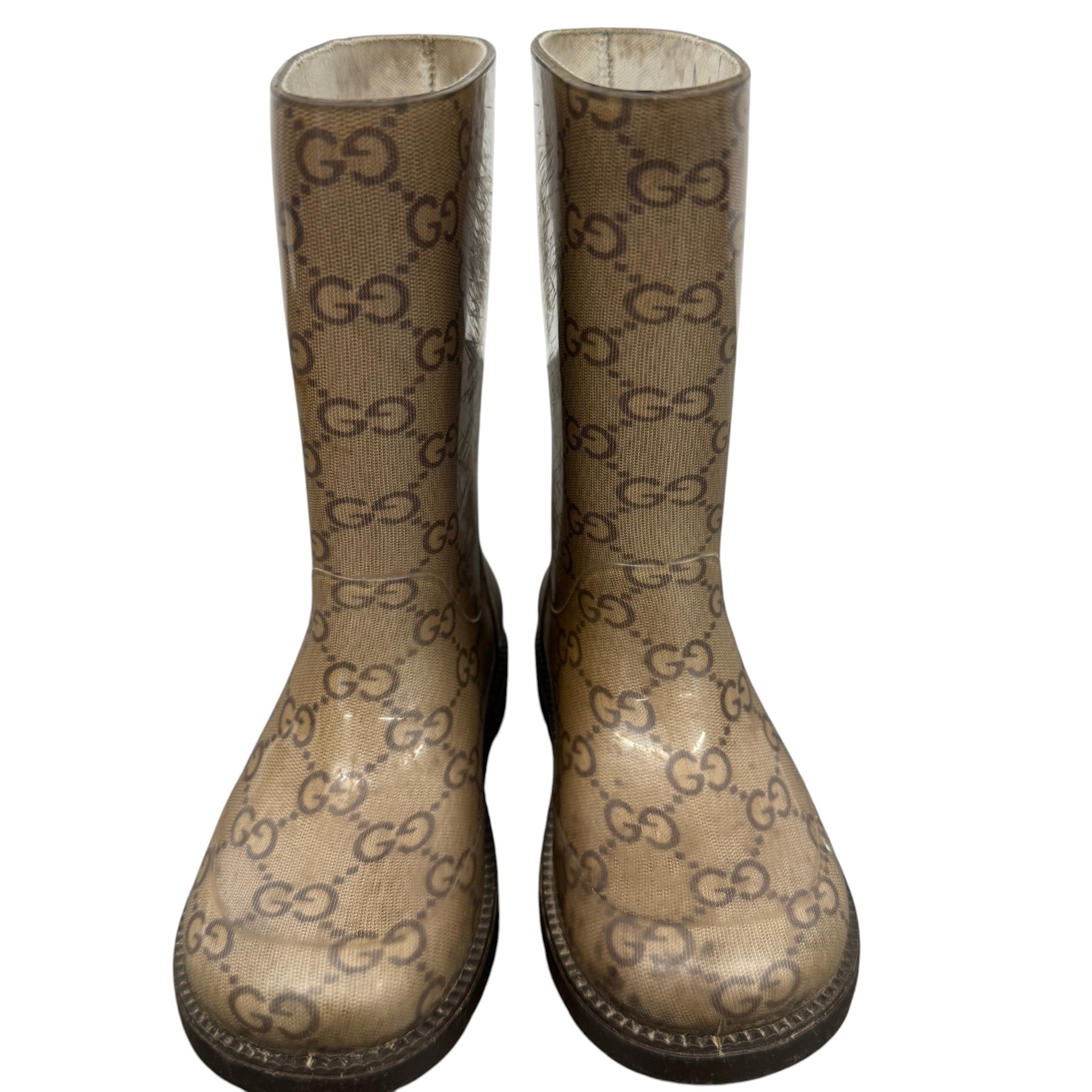 Women's Gg Supreme Kids Size 25 Wellies Beige Size EU 34 / UK 1