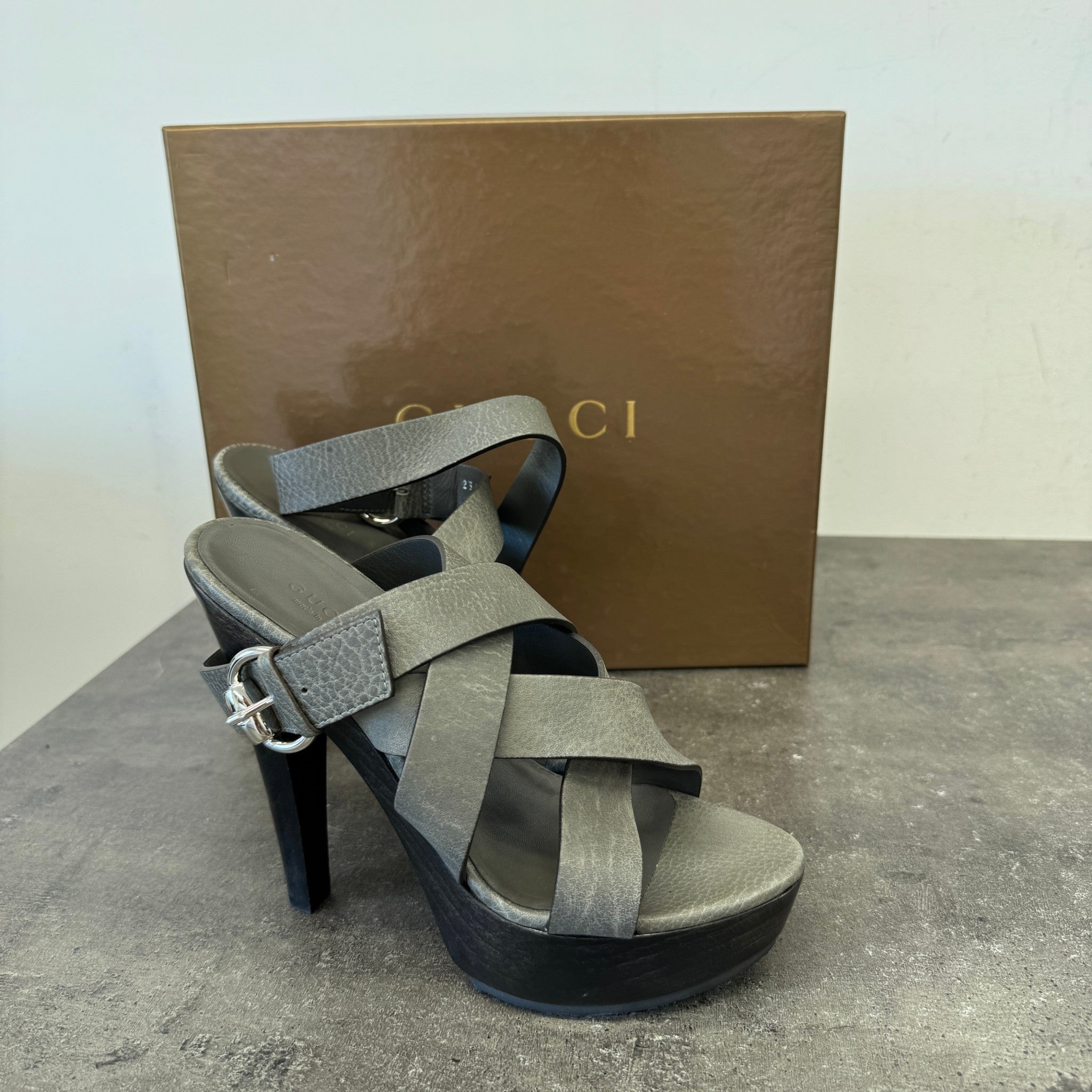Women's Libeccio Platform Heels Grey Size EU 36 / UK 3