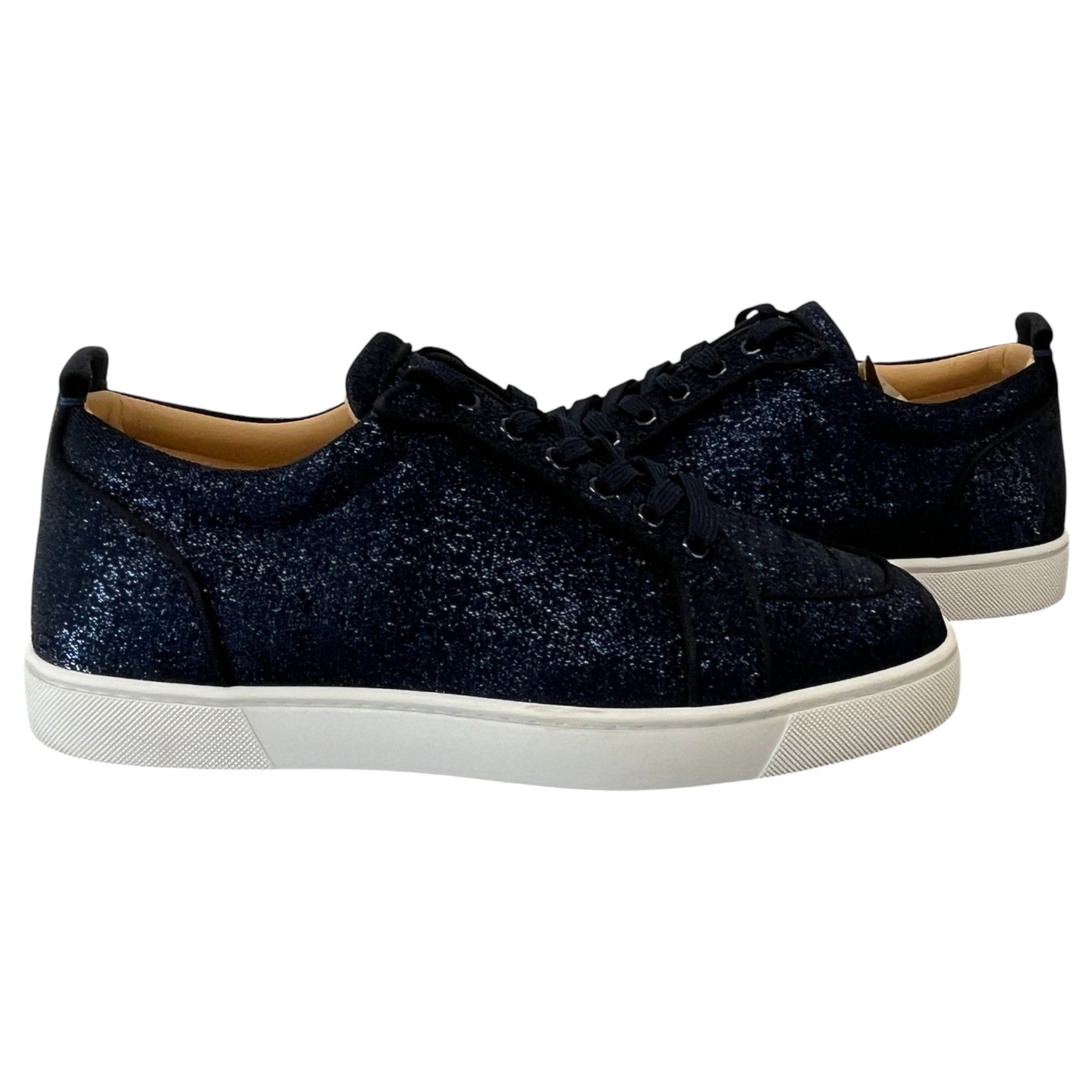 Men's Orlato Flat Glitter Low Trainers Blue Size EU 44 / UK 10
