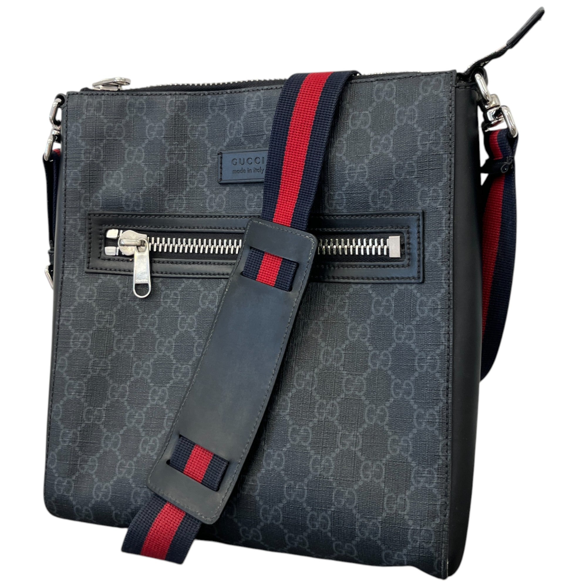 Men's Gg Supreme Messenger Messenger Bag Black