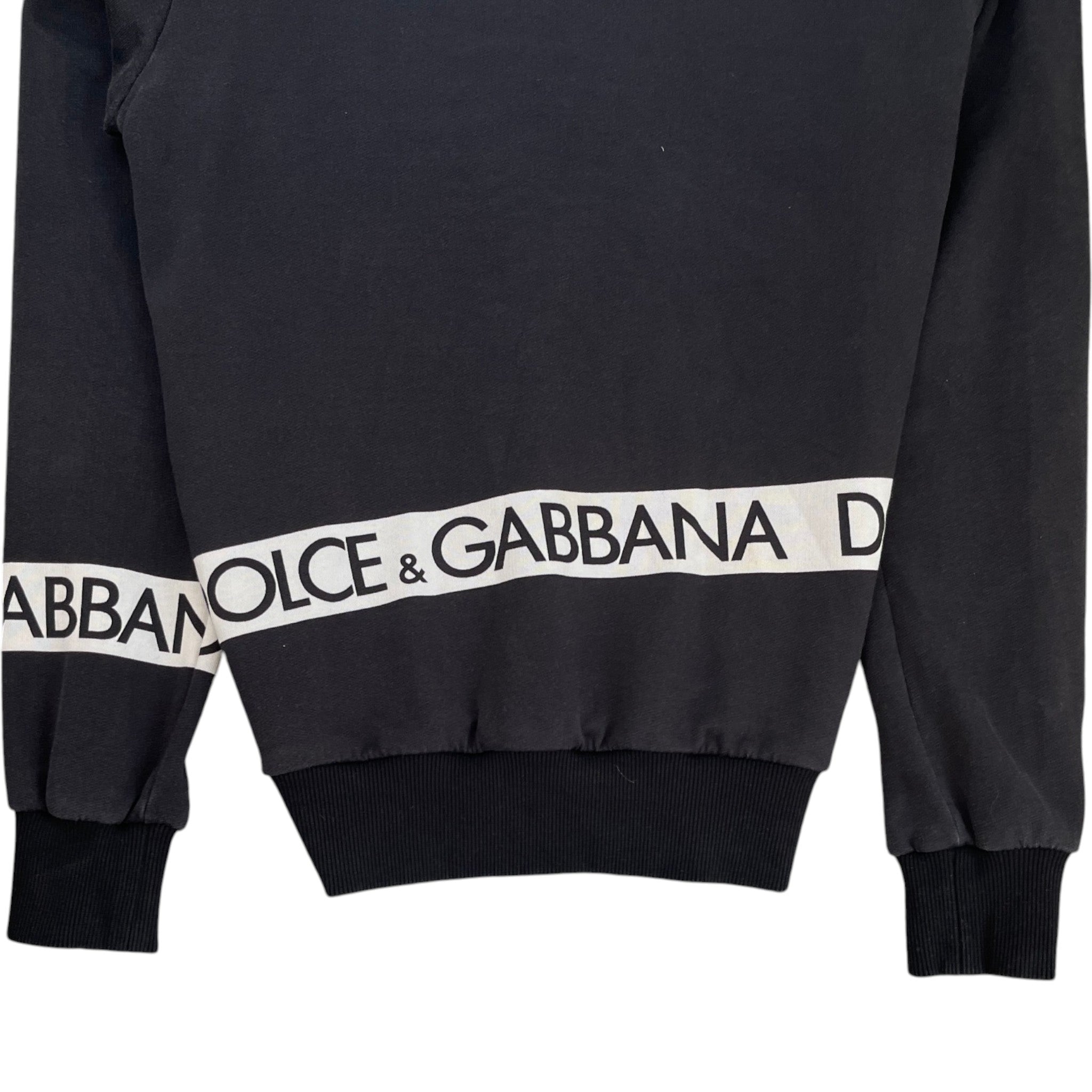 Men's Tape Logo Sweatshirt Navy Size IT 48 / UK M