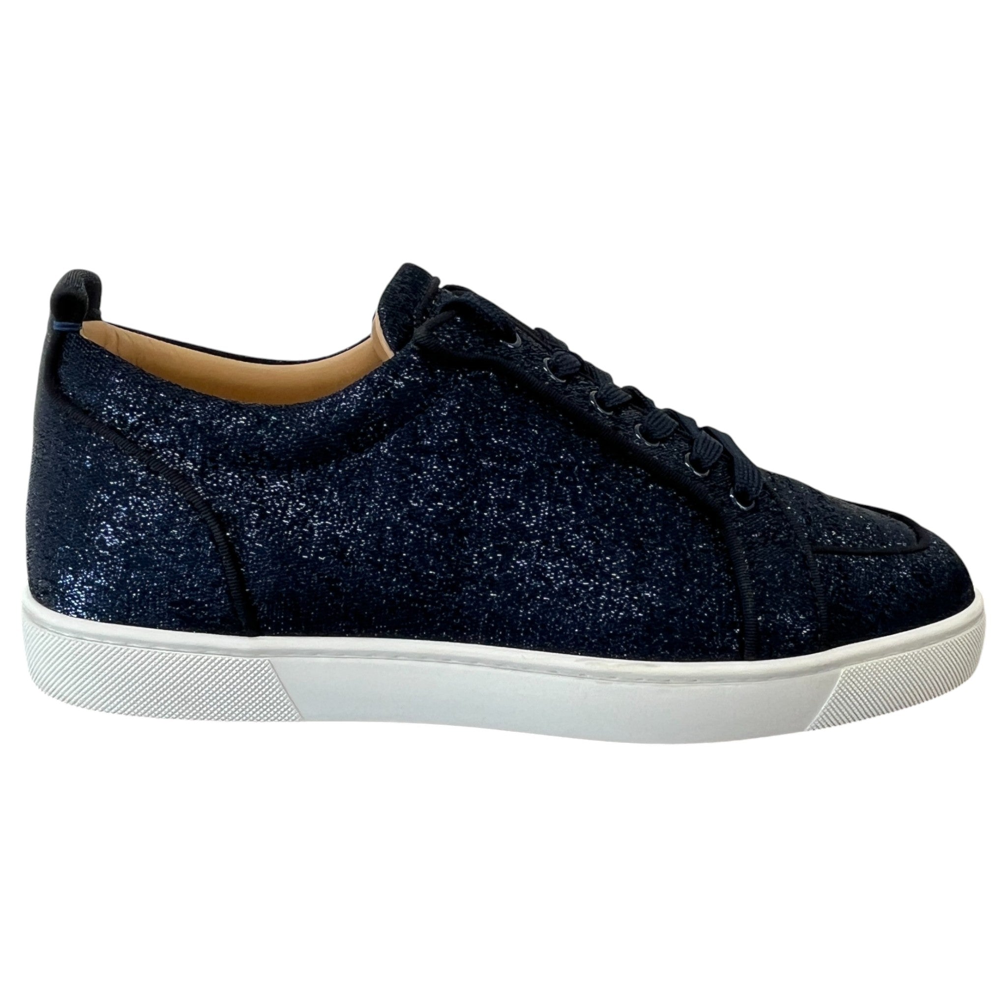 Men's Orlato Flat Glitter Low Trainers Blue Size EU 44 / UK 10