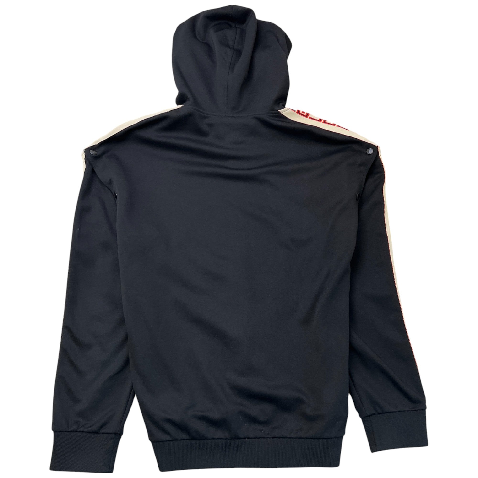 Men's Logo Stripe Hoodie Black Size L