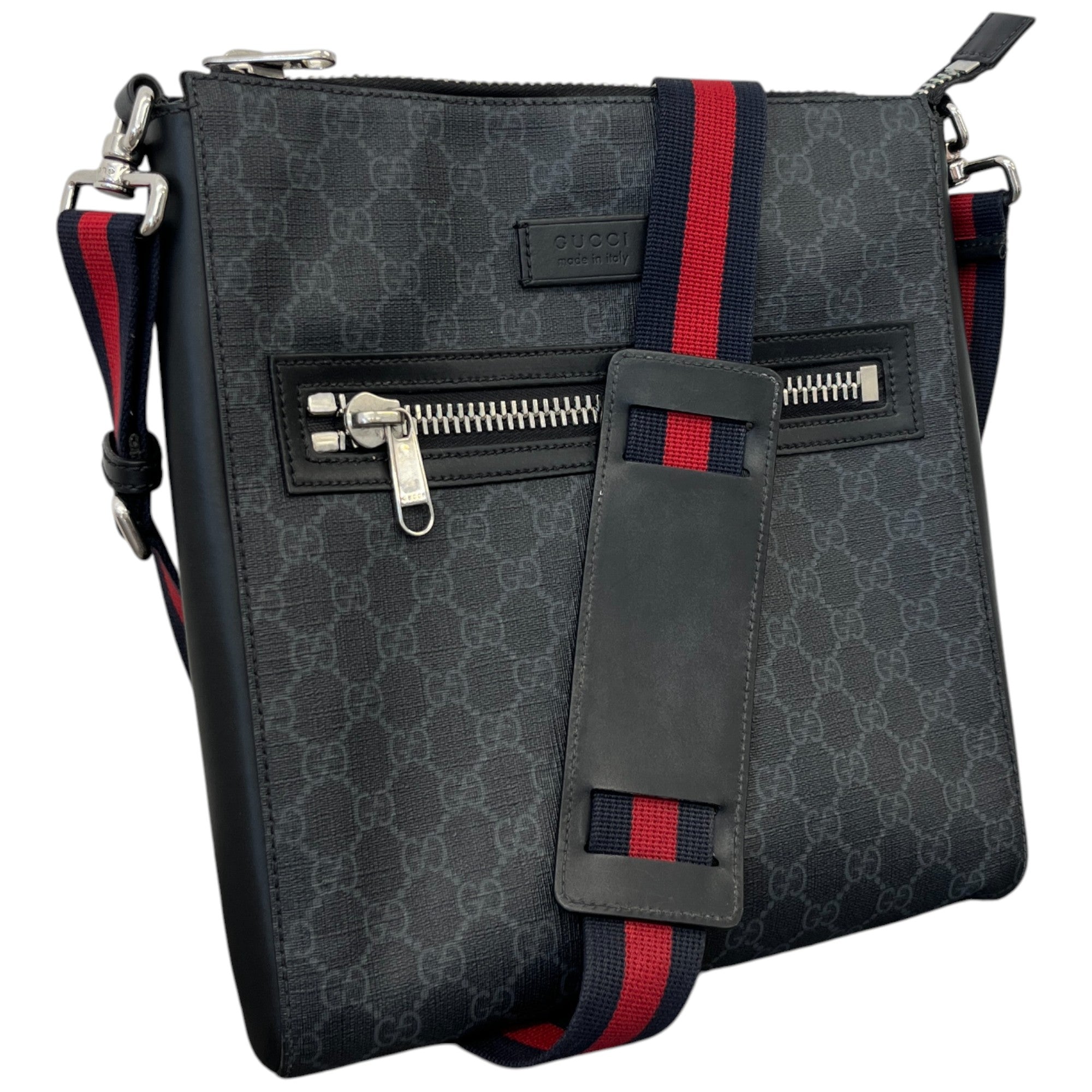 Men's Gg Supreme Messenger Messenger Bag Black