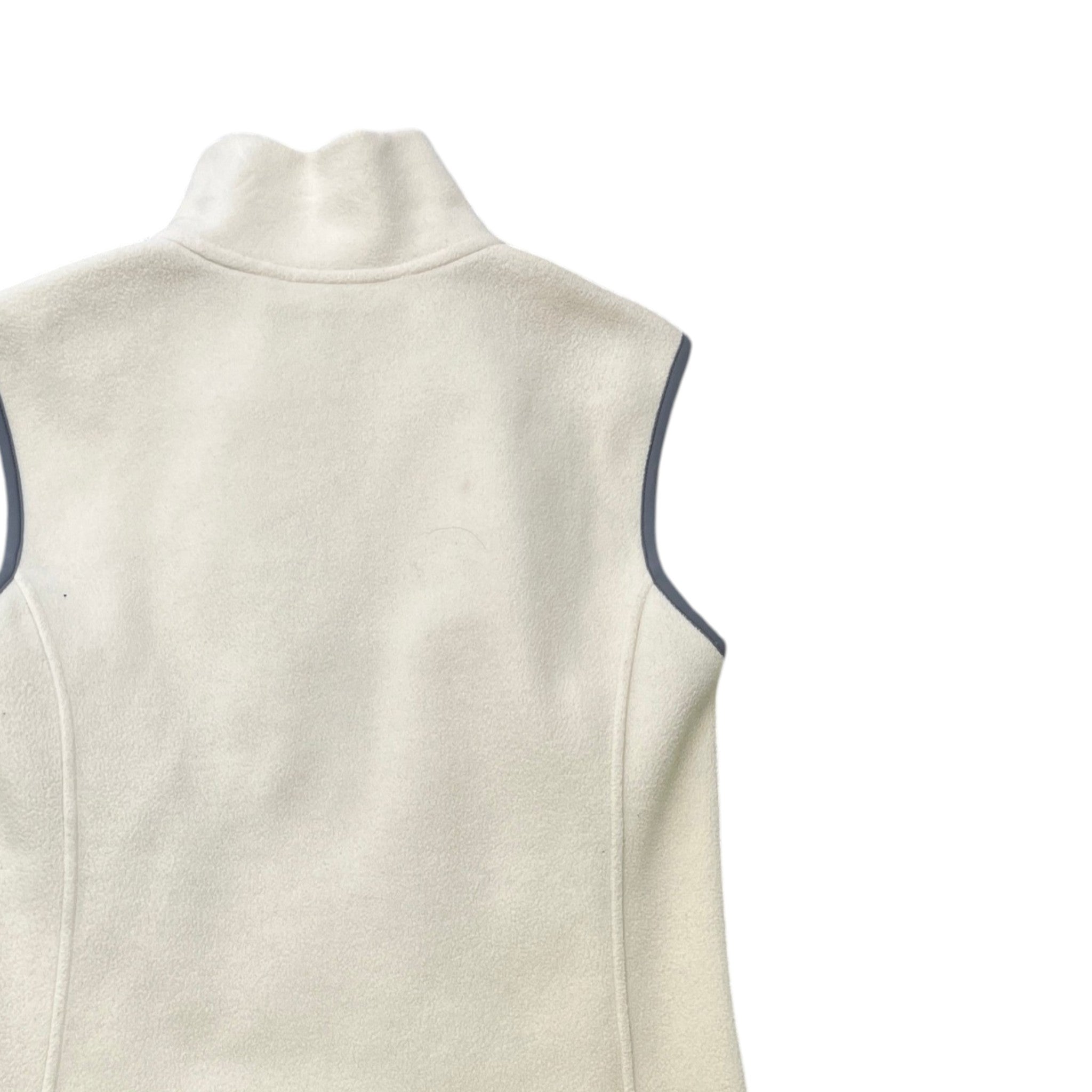 Women's Plaque Logo Gilet Beige Size M