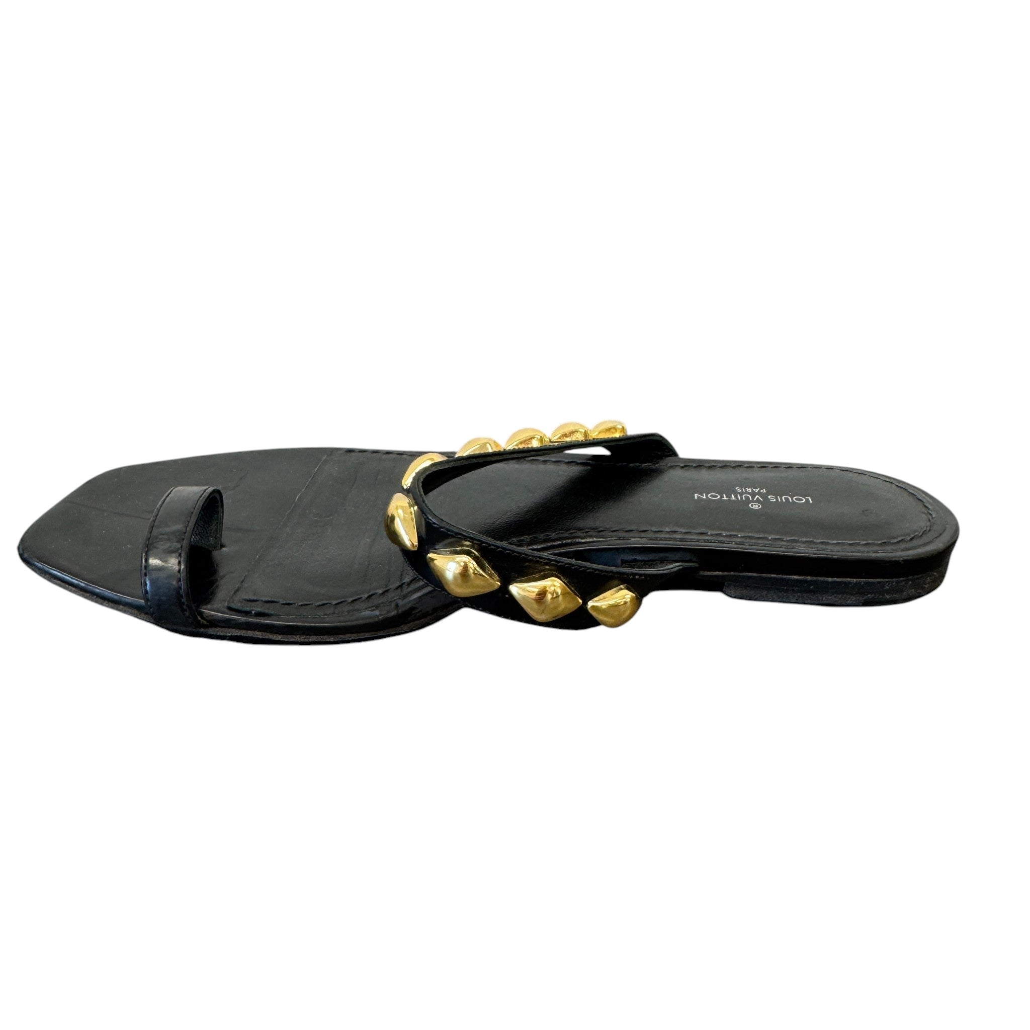 Women's Unchain Toe Ring Flat Sandals Black Size EU 37.5 / UK 4.5