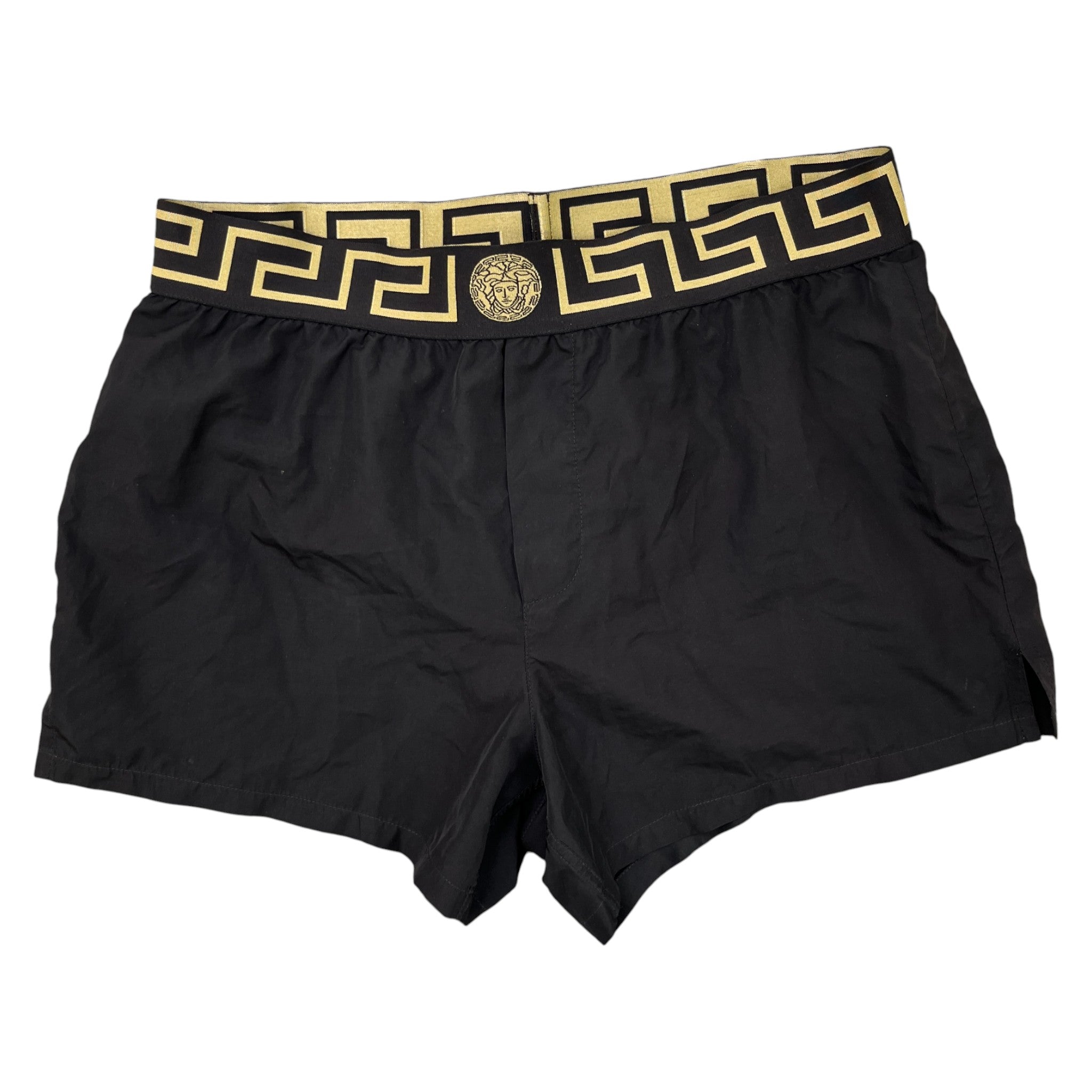 Men's Greca Boarder Swim Shorts Black Size W28 / IT 44