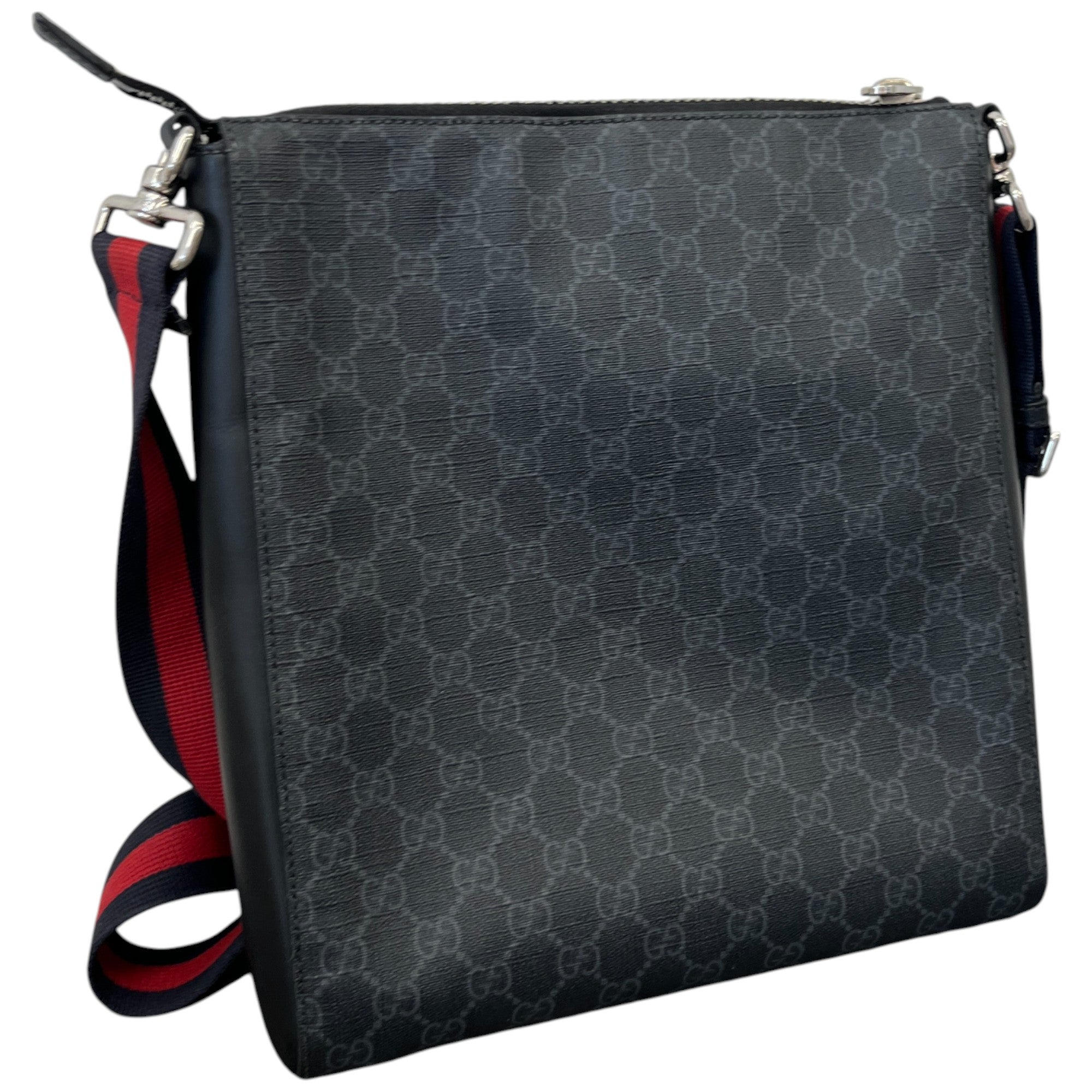 Men's Gg Supreme Messenger Messenger Bag Black