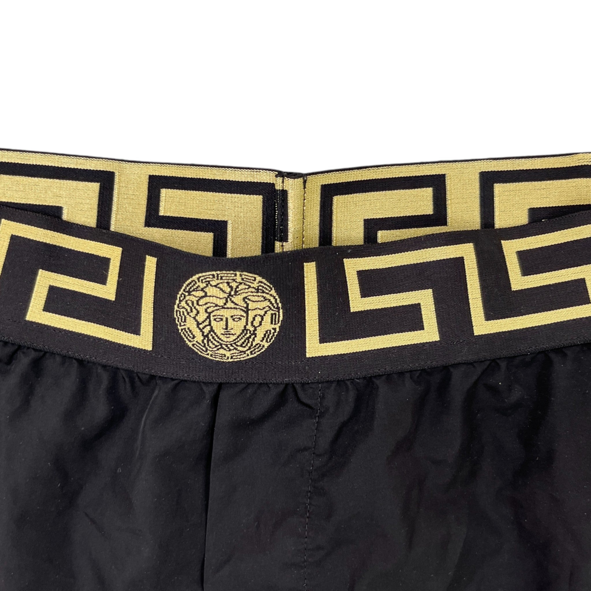 Men's Greca Boarder Swim Shorts Black Size W28 / IT 44