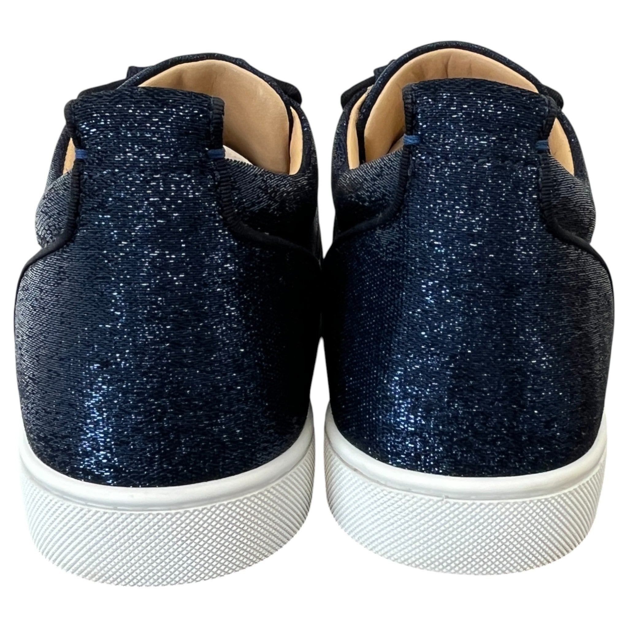 Men's Orlato Flat Glitter Low Trainers Blue Size EU 44 / UK 10