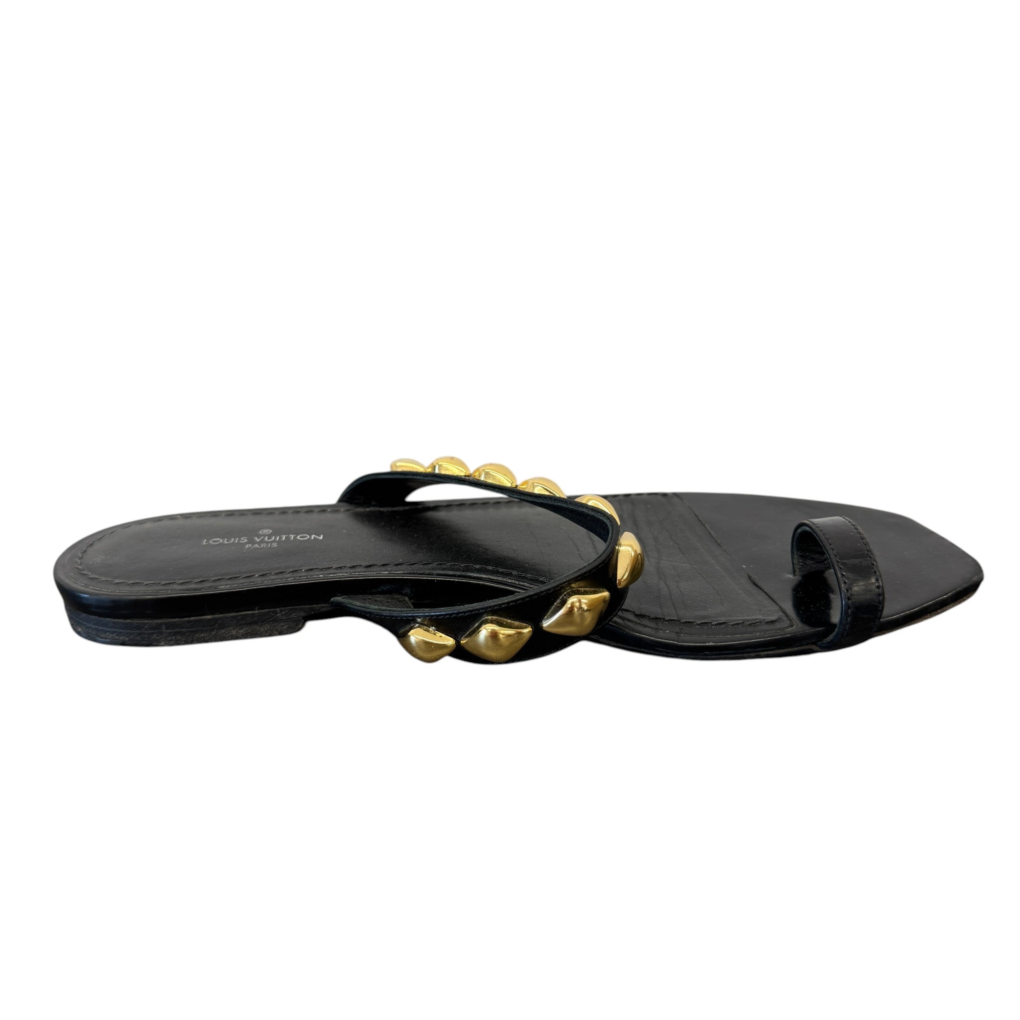 Women's Unchain Toe Ring Flat Sandals Black Size EU 37.5 / UK 4.5