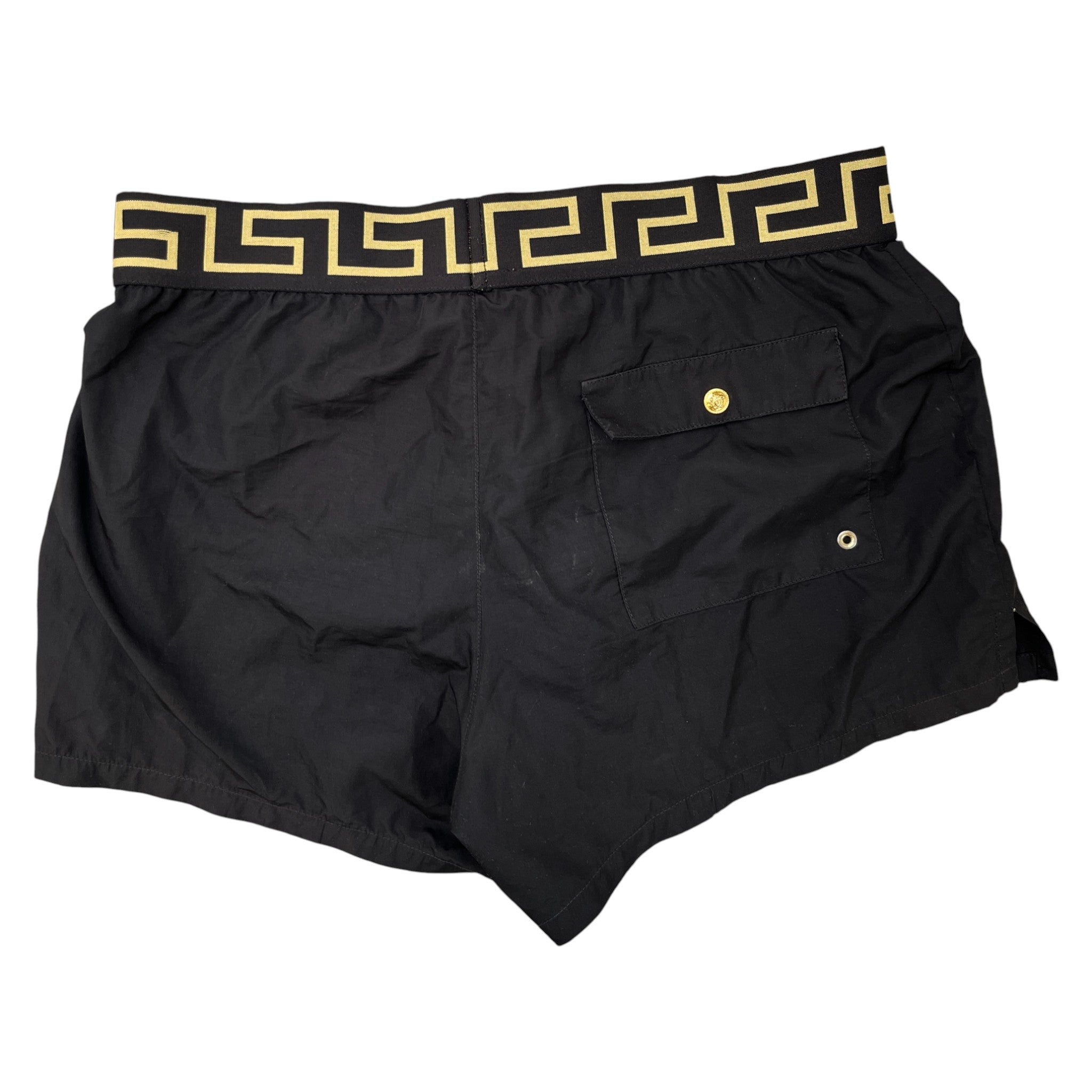 Men's Greca Boarder Swim Shorts Black Size W28 / IT 44