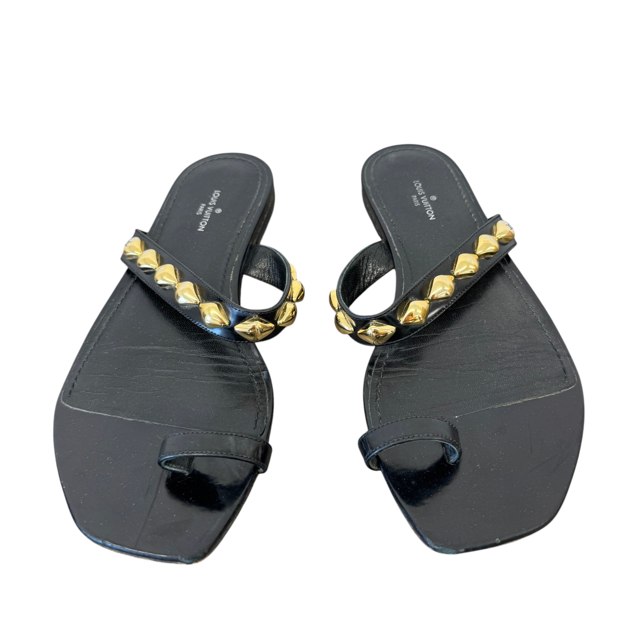 Women's Unchain Toe Ring Flat Sandals Black Size EU 37.5 / UK 4.5