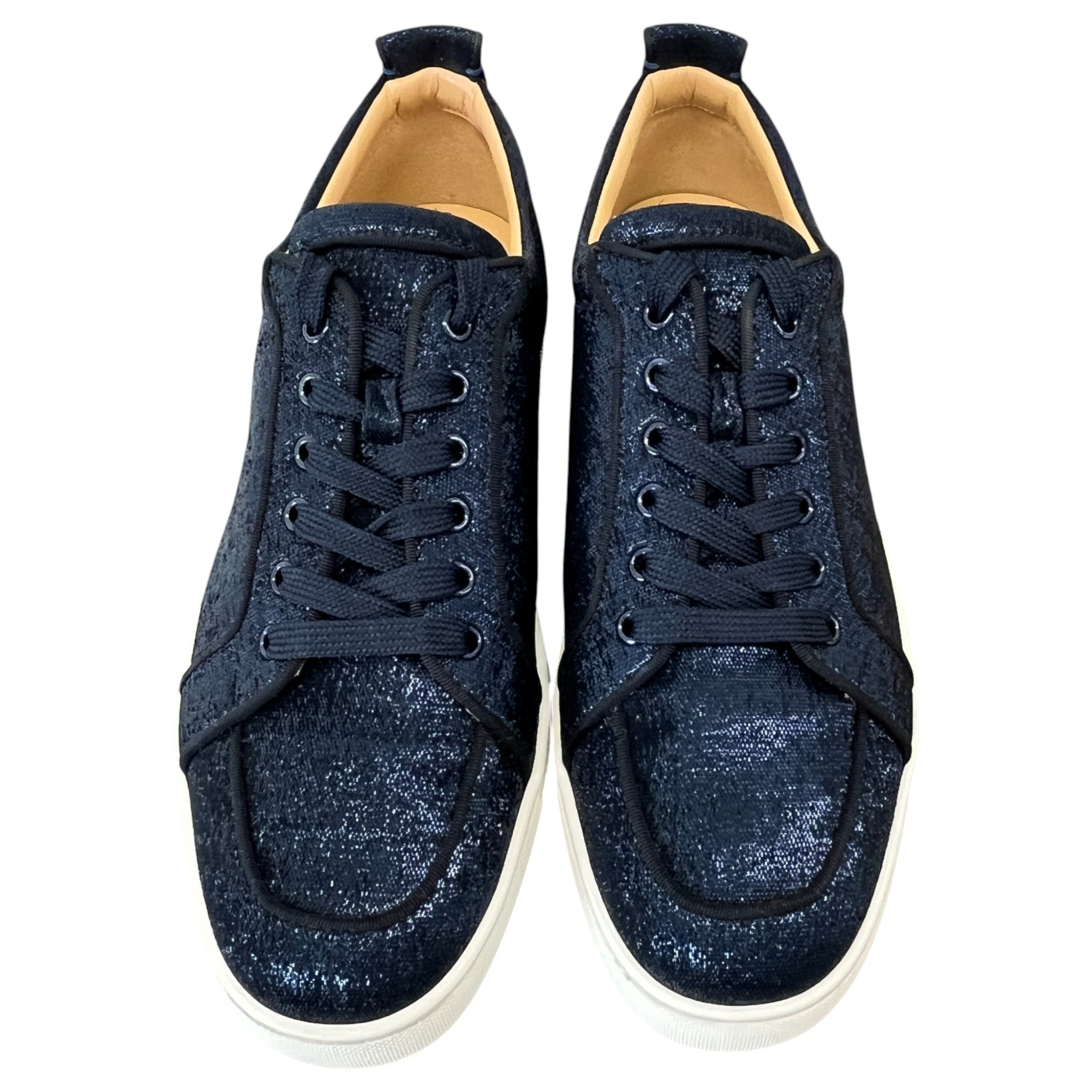 Men's Orlato Flat Glitter Low Trainers Blue Size EU 44 / UK 10