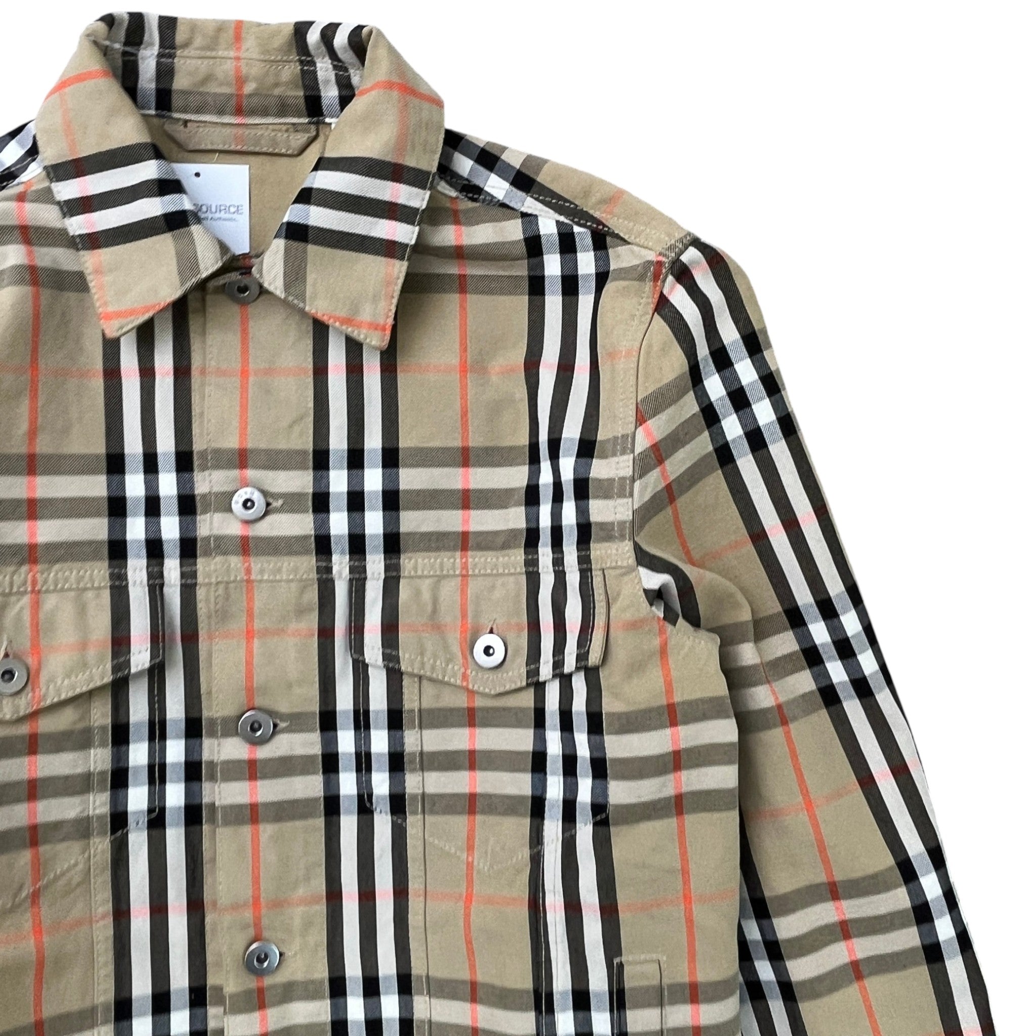 Men's Checked Jacket Beige Size S